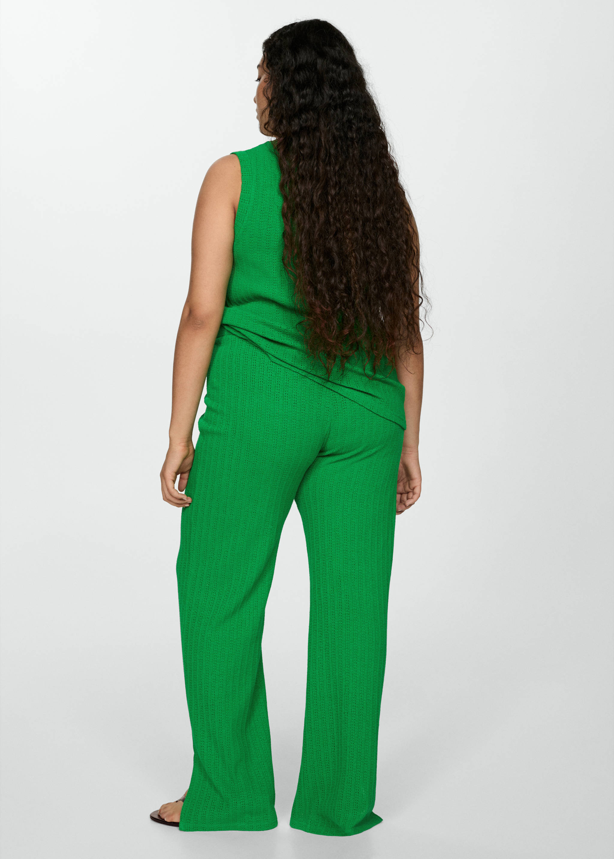 Straight crochet trousers - Details of the article 4