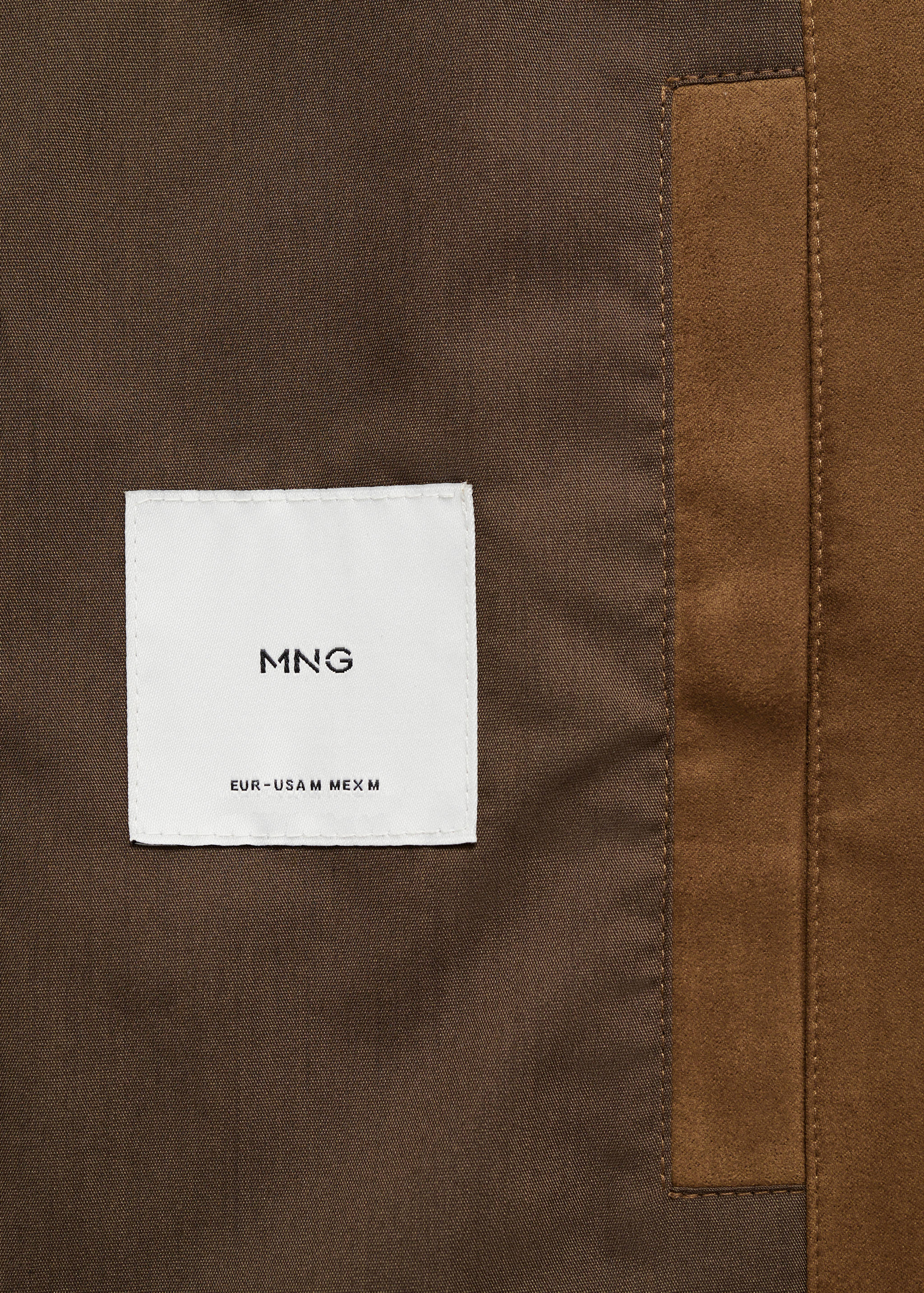 Suede-effect jacket with zip - Details of the article 8