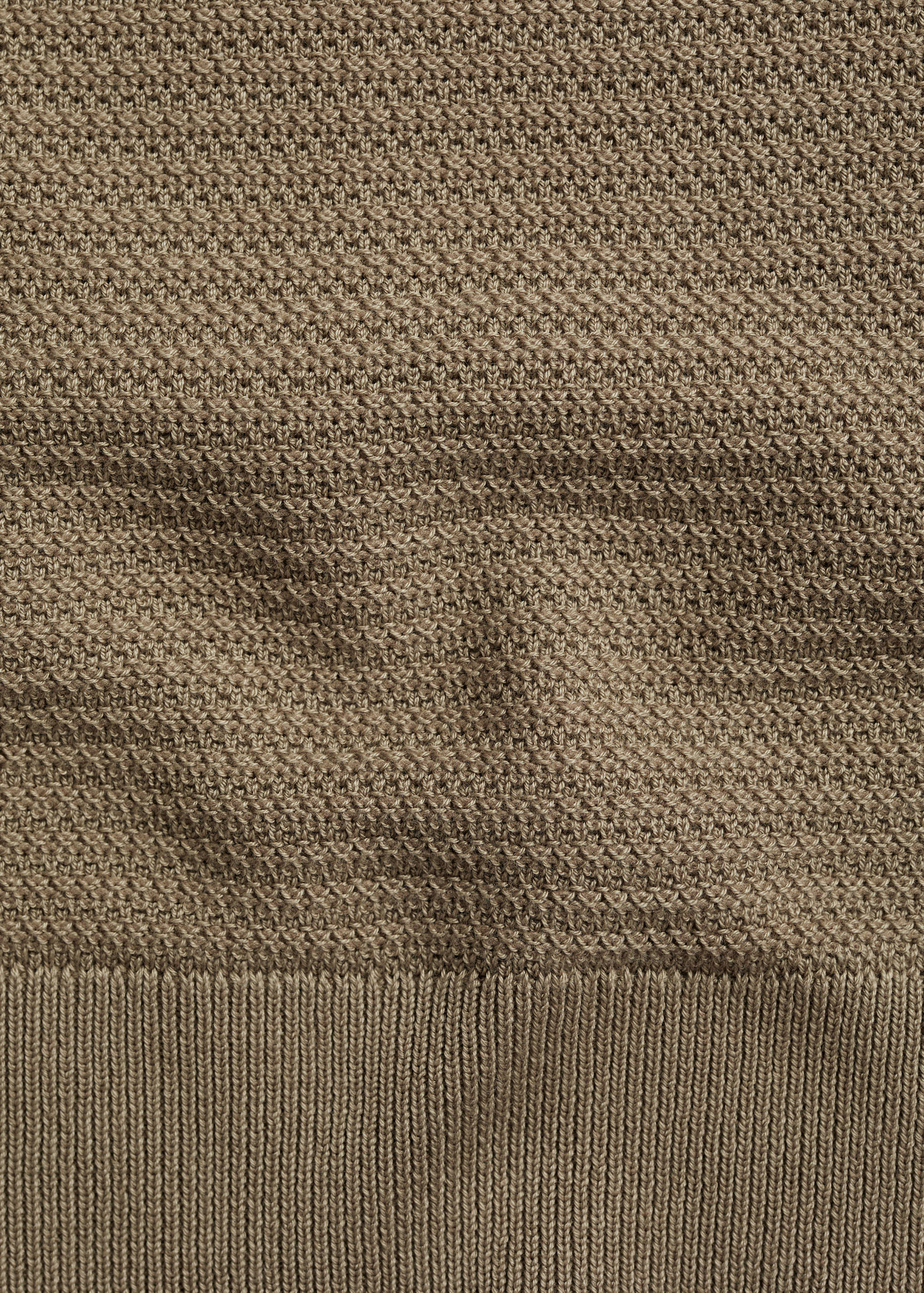 Tencel™ cotton polo shirt with braided knit - Details of the article 0