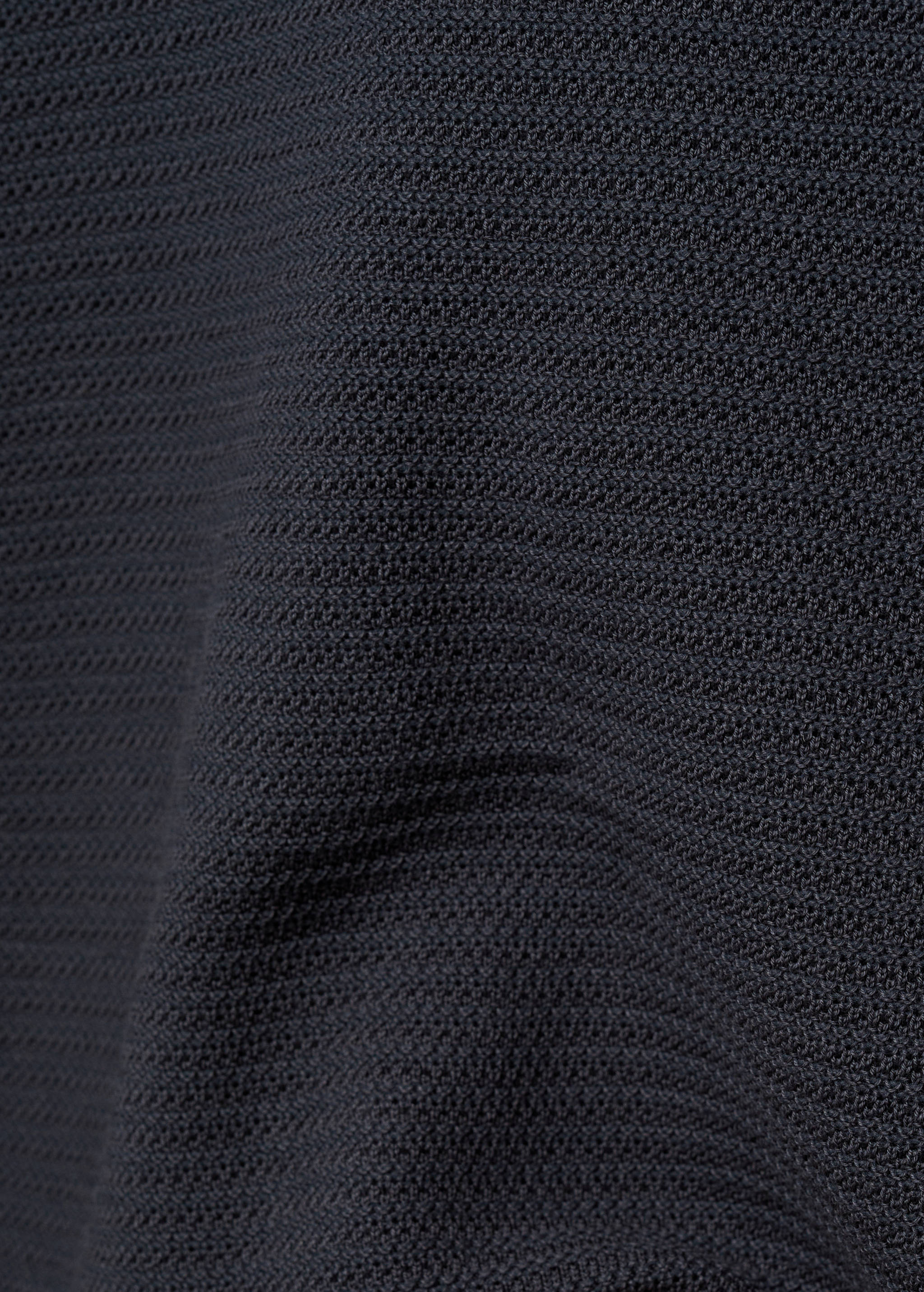 Tencel™ cotton polo shirt with braided knit - Details of the article 0