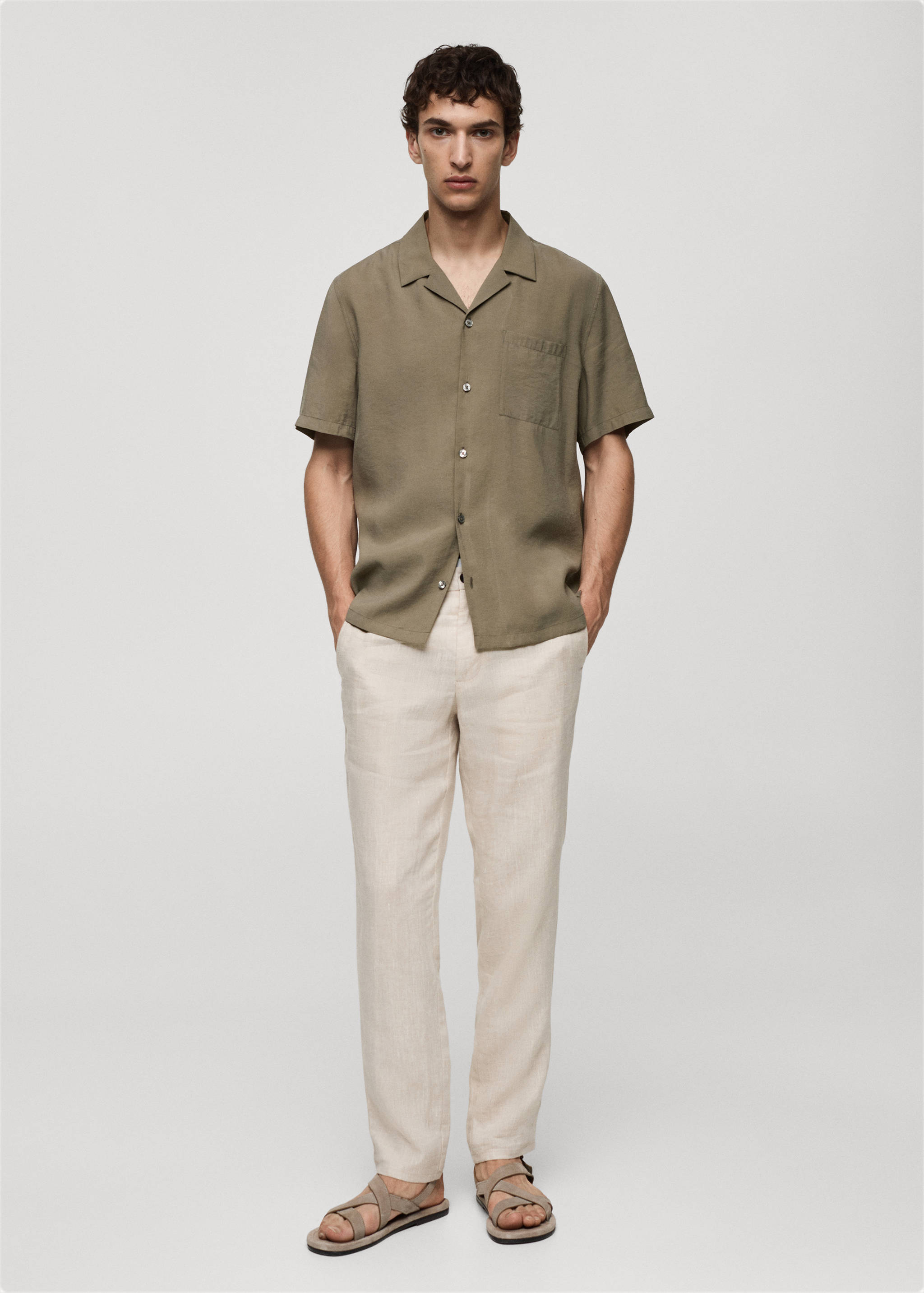 Regular-fit modal cotton shirt - General plane