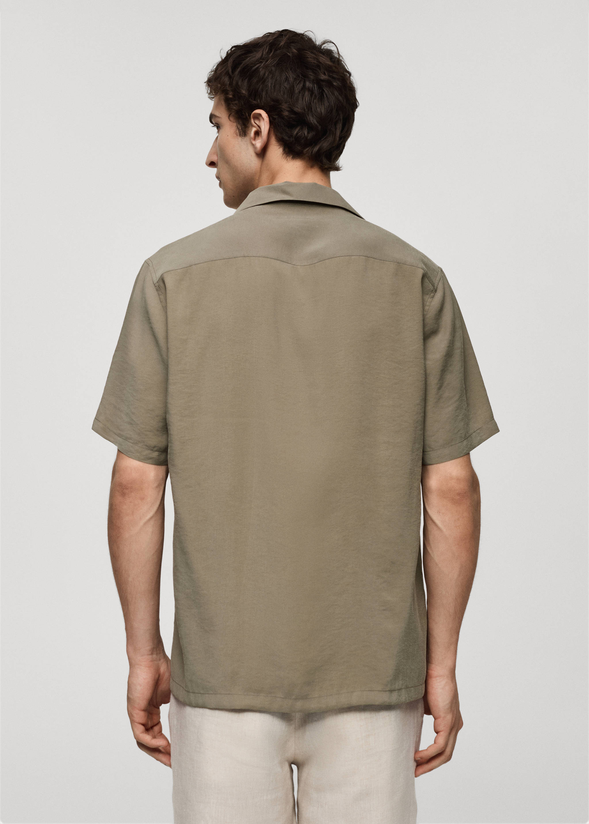 Regular-fit modal cotton shirt - Reverse of the article