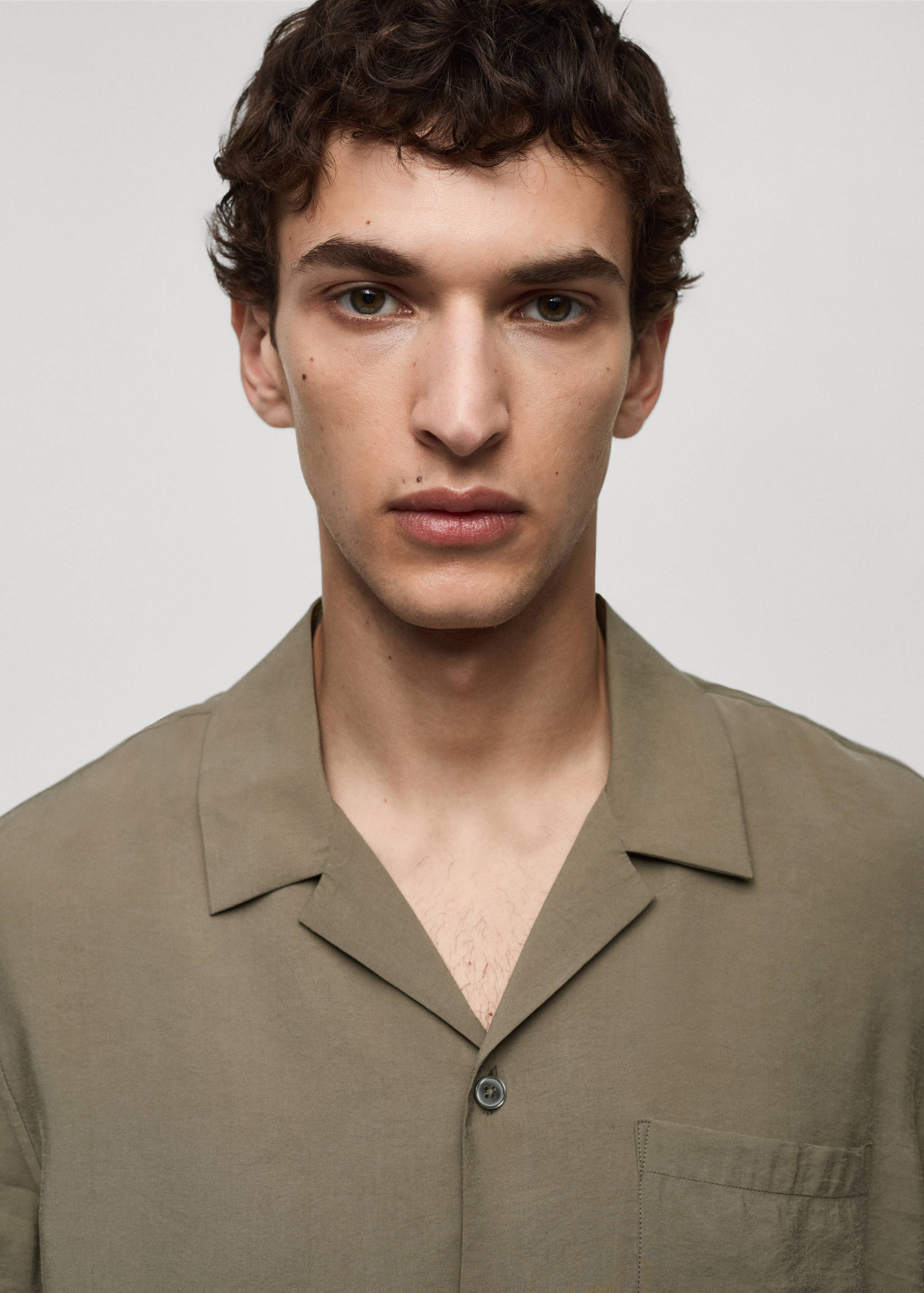 Regular-fit modal cotton shirt - Details of the article 1