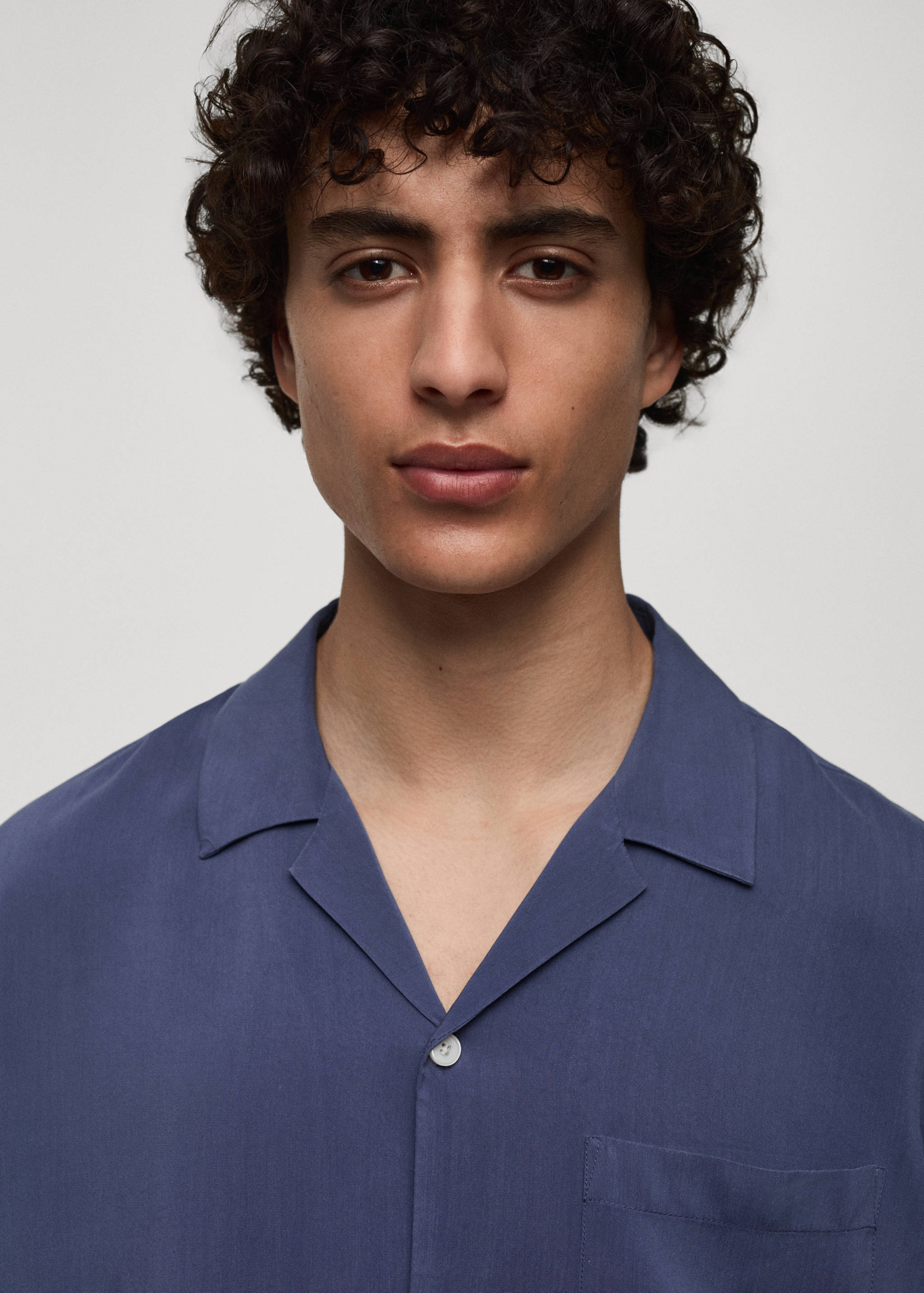 Regular-fit 100% Tencel shirt - Details of the article 1