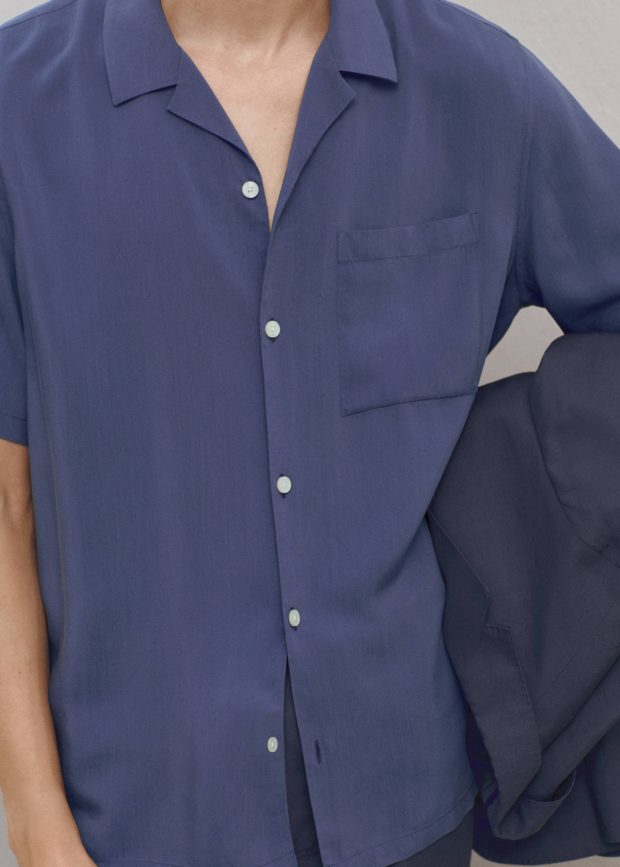 Regular-fit 100% Tencel shirt - Details of the article 5