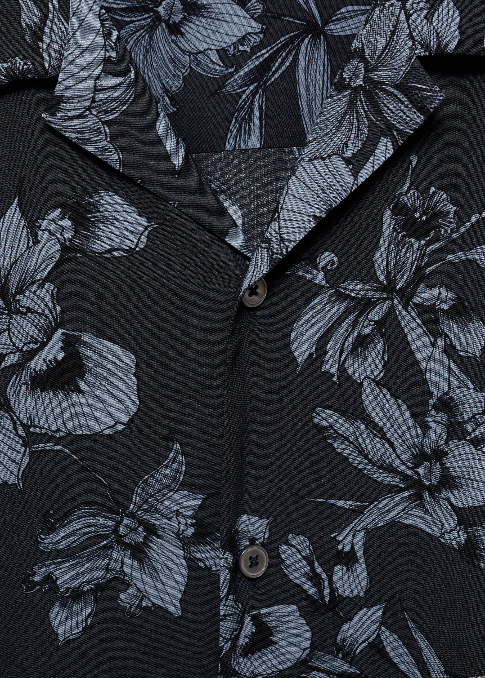 Camisa fluida estampado hawaiano - Detalle del artículo 8