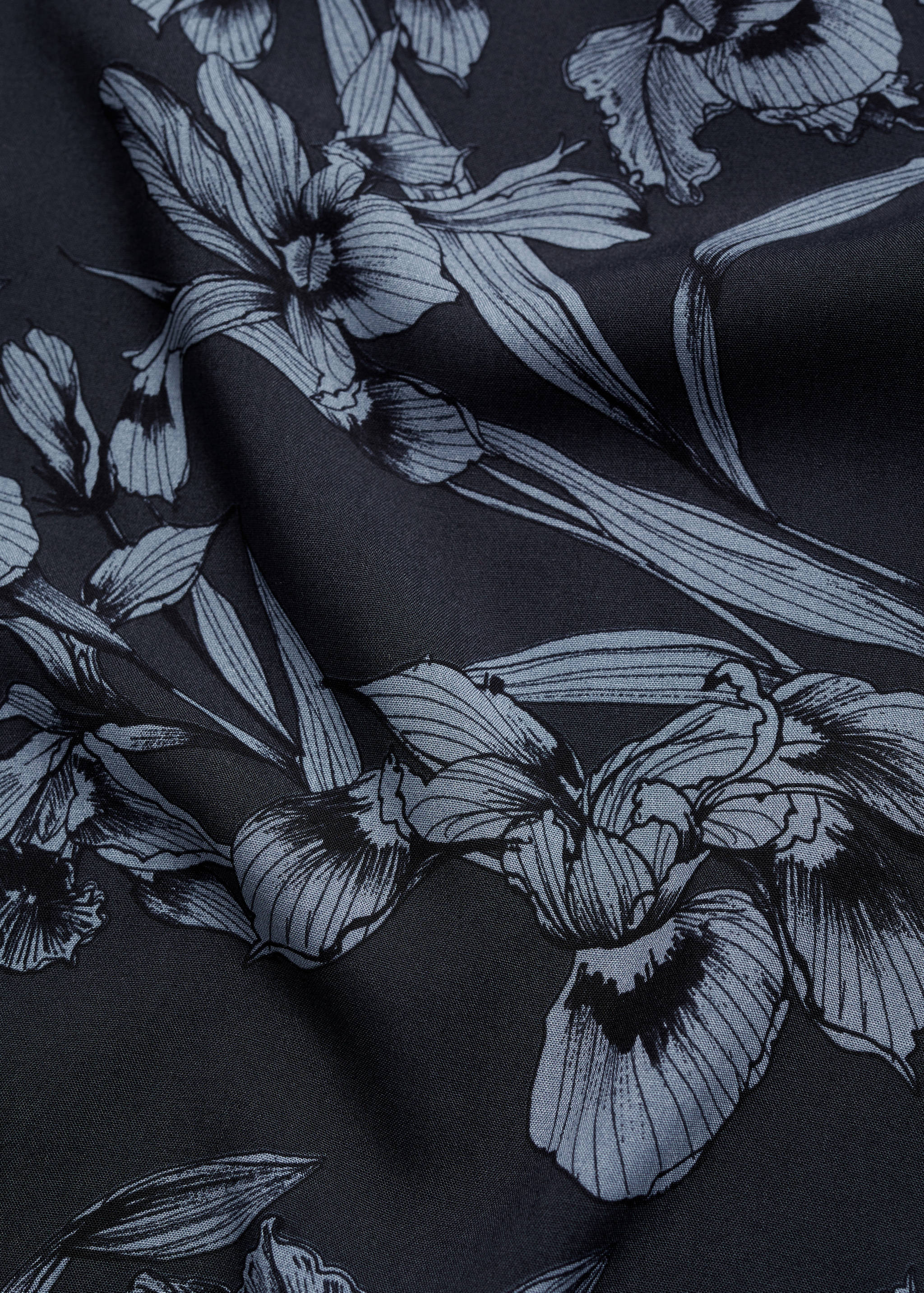 Camisa fluida estampado hawaiano - Detalle del artículo 0