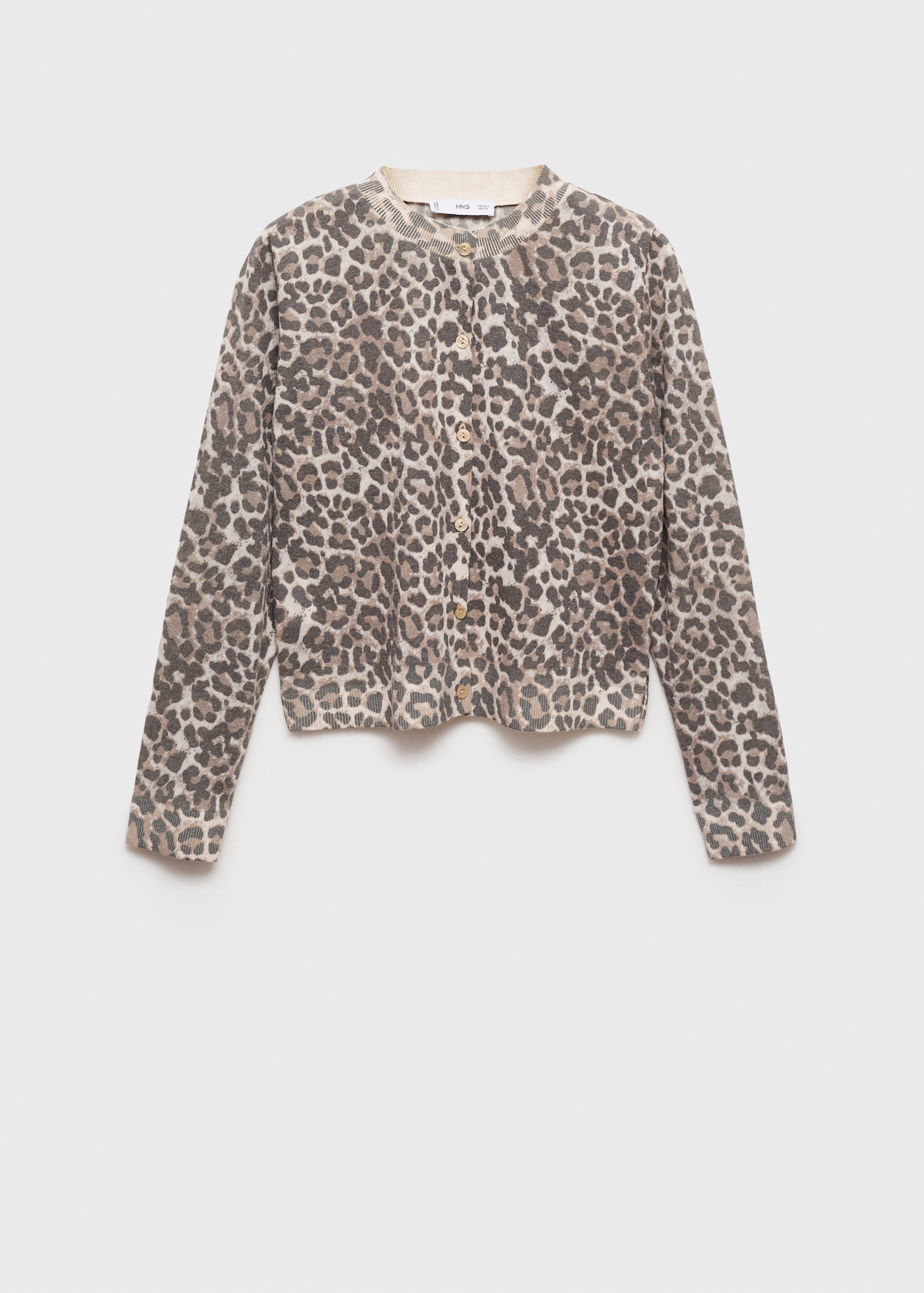 Leopard knit cardigan - Article without model