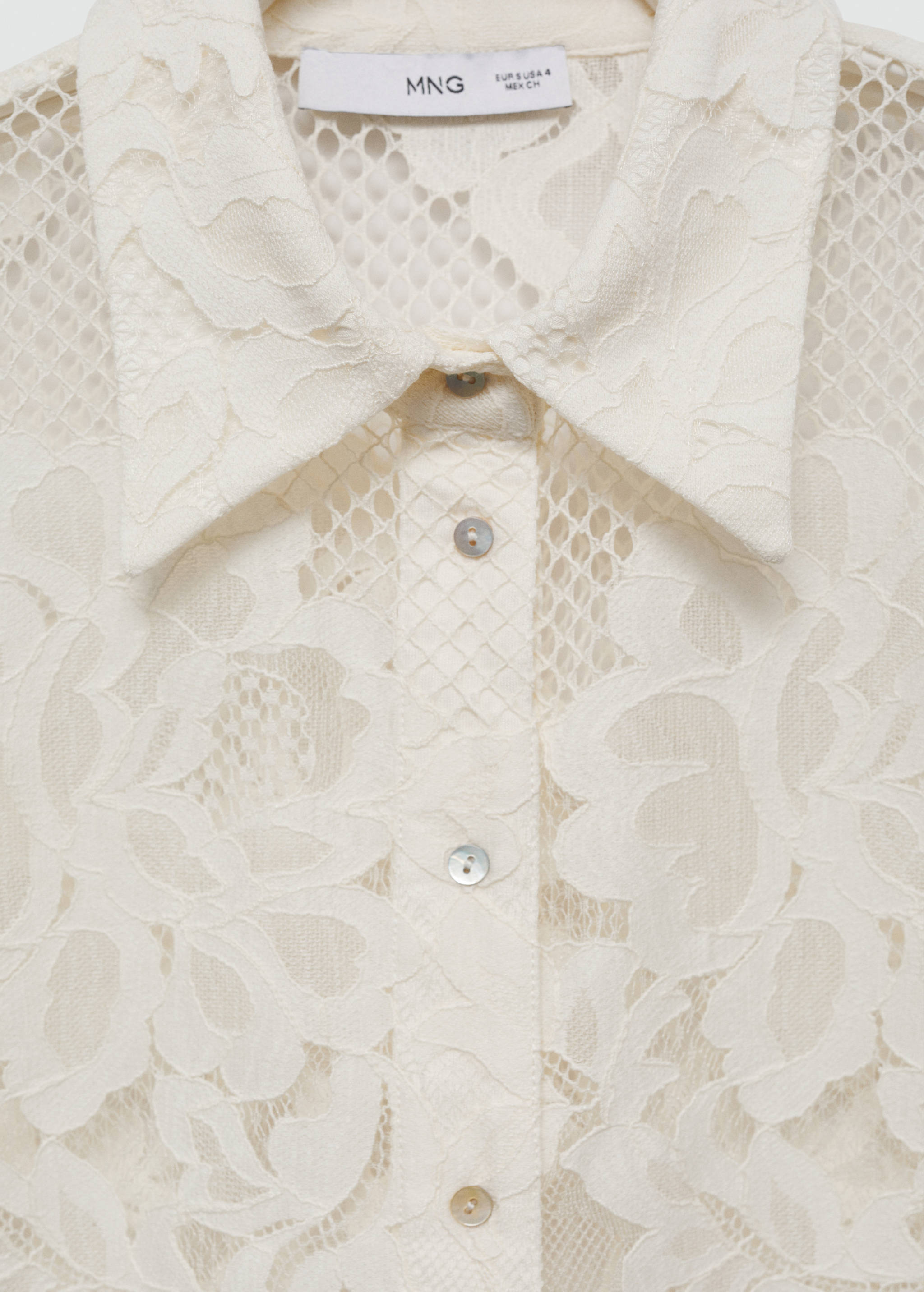 Chemise brodée manches courtes - Détail de l'article 0