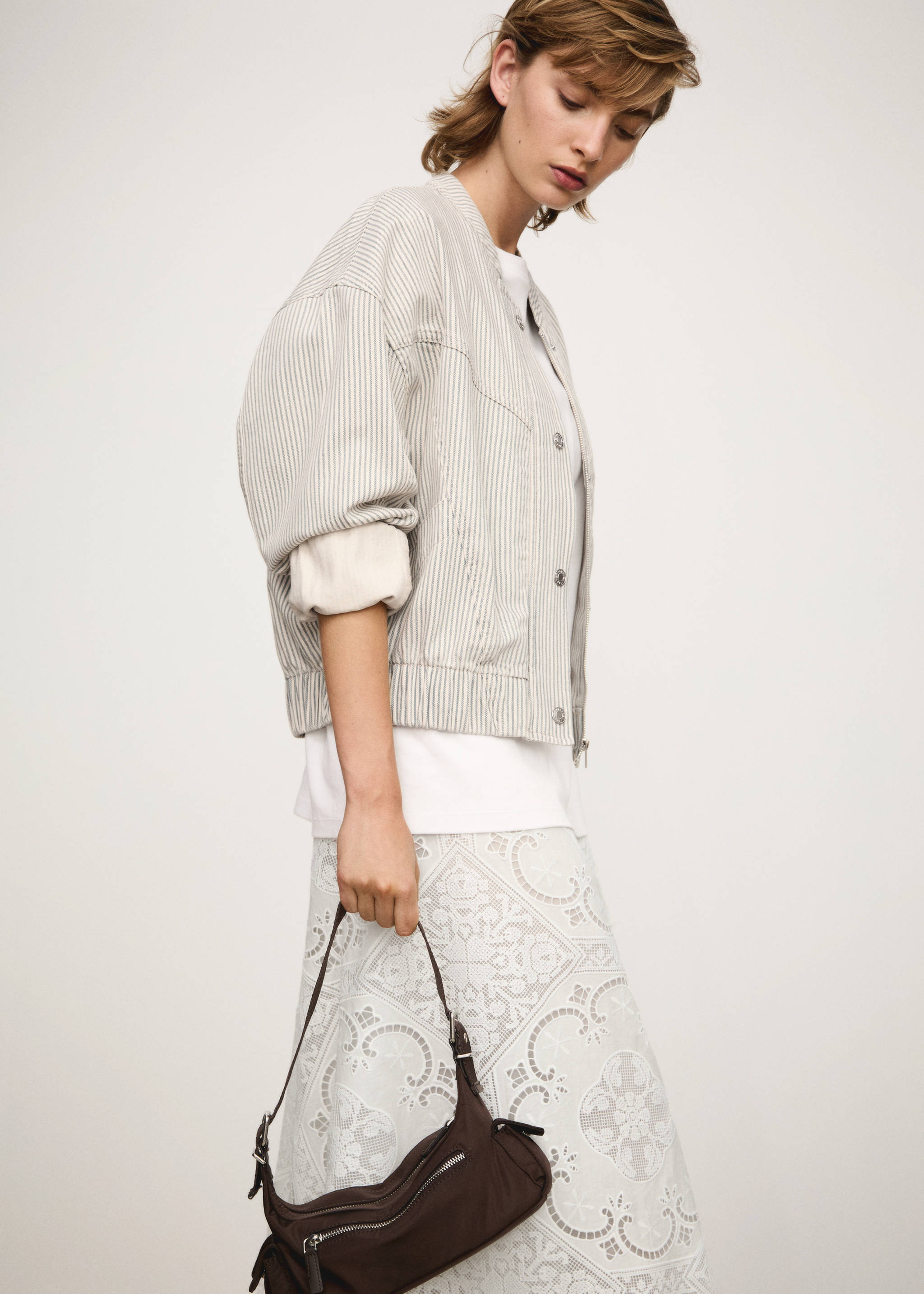 Blouson en jean rayures - Détail de l'article 2