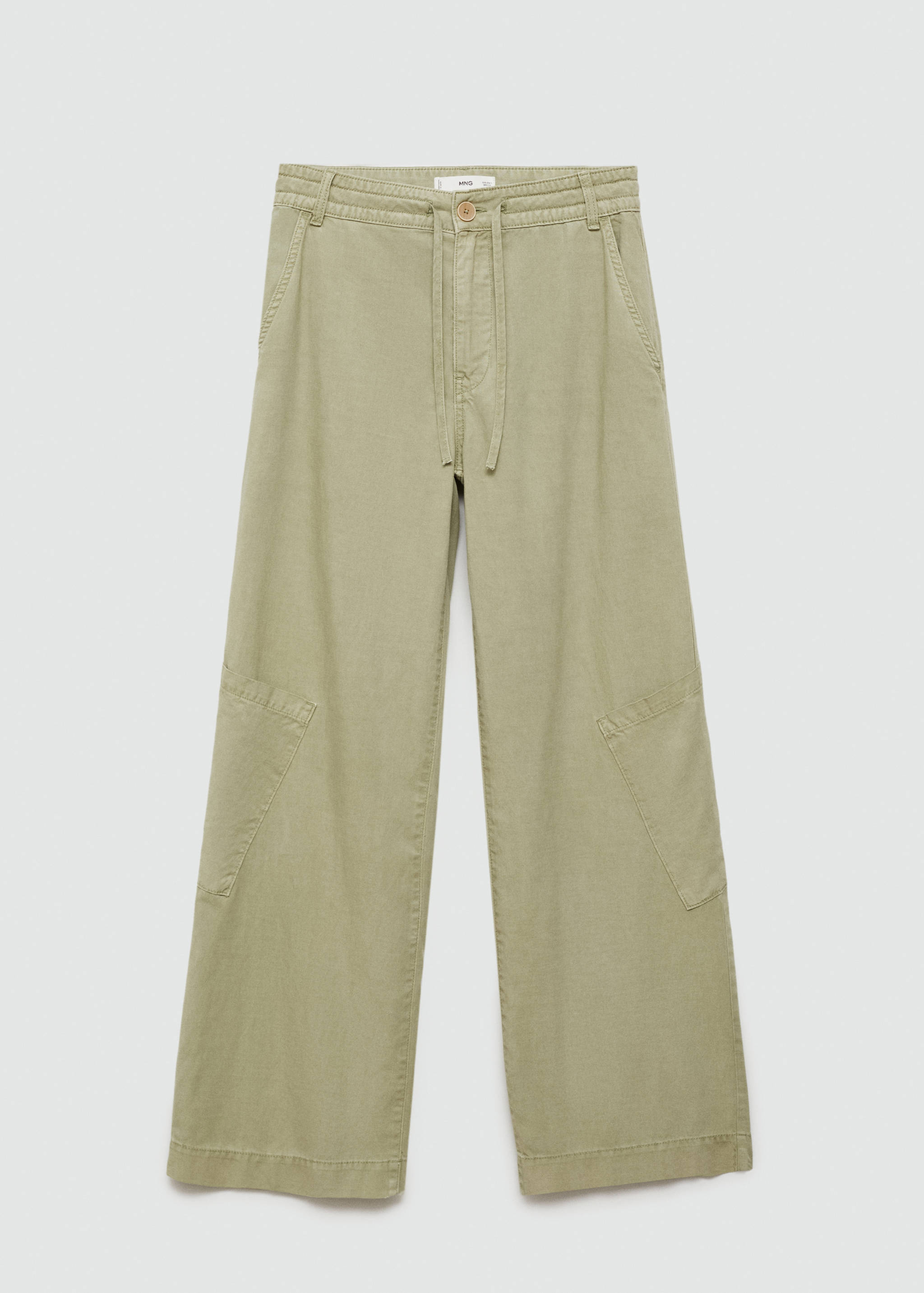 Lyocell pants with adjustable drawstring - Article without model