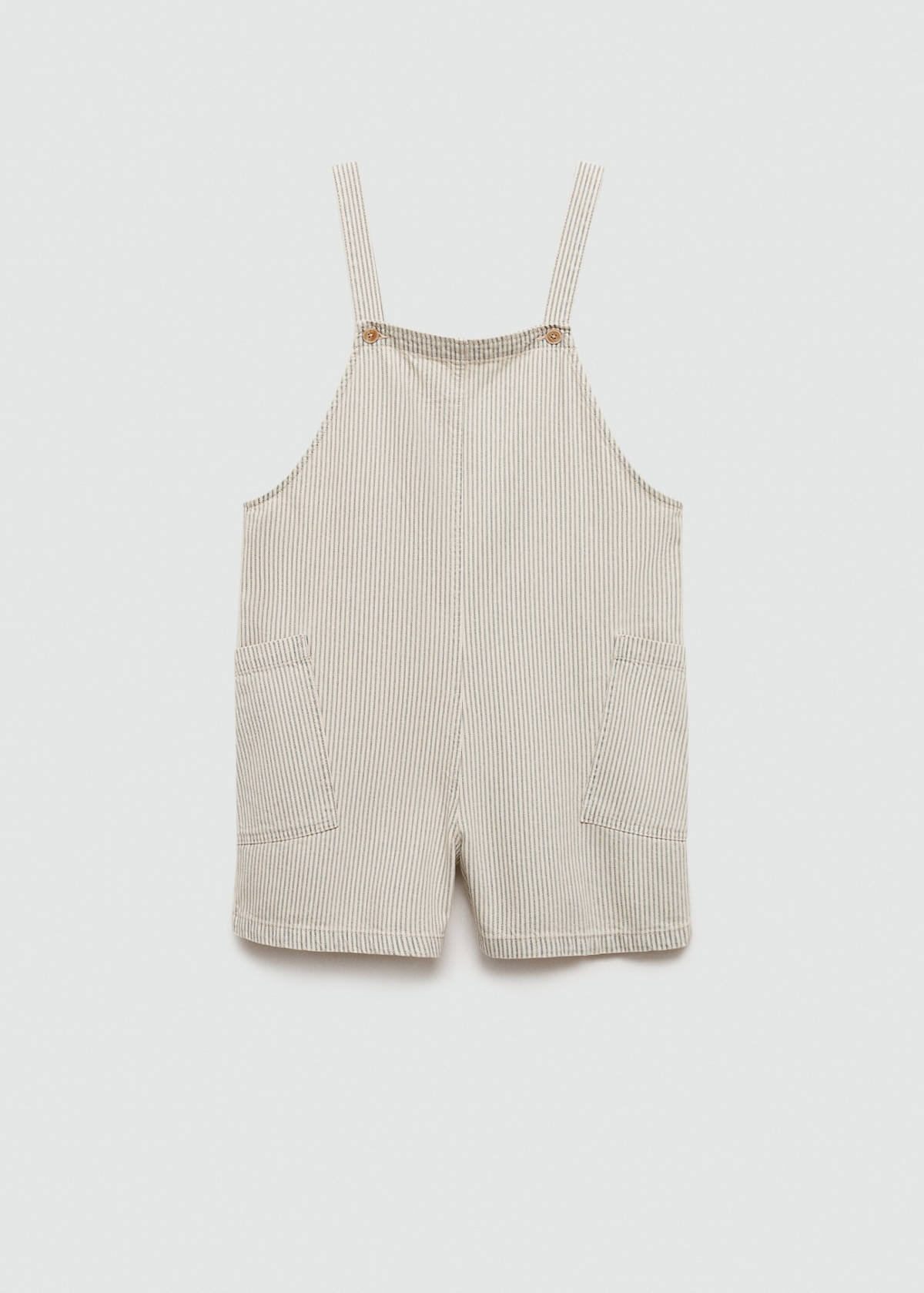 Denim dungarees stripes — Beige