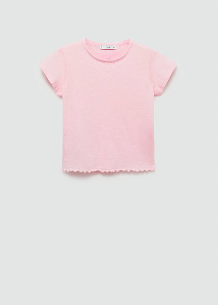 Short-sleeved cotton t-shirt — Pastel Pink