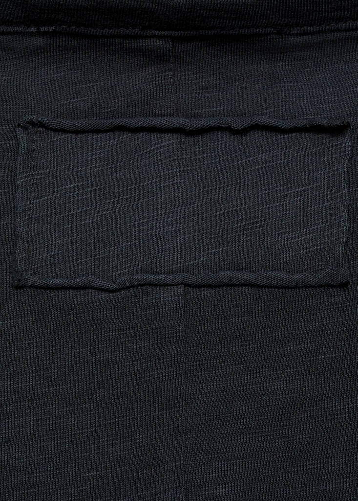 Short-sleeved cotton t-shirt — Black