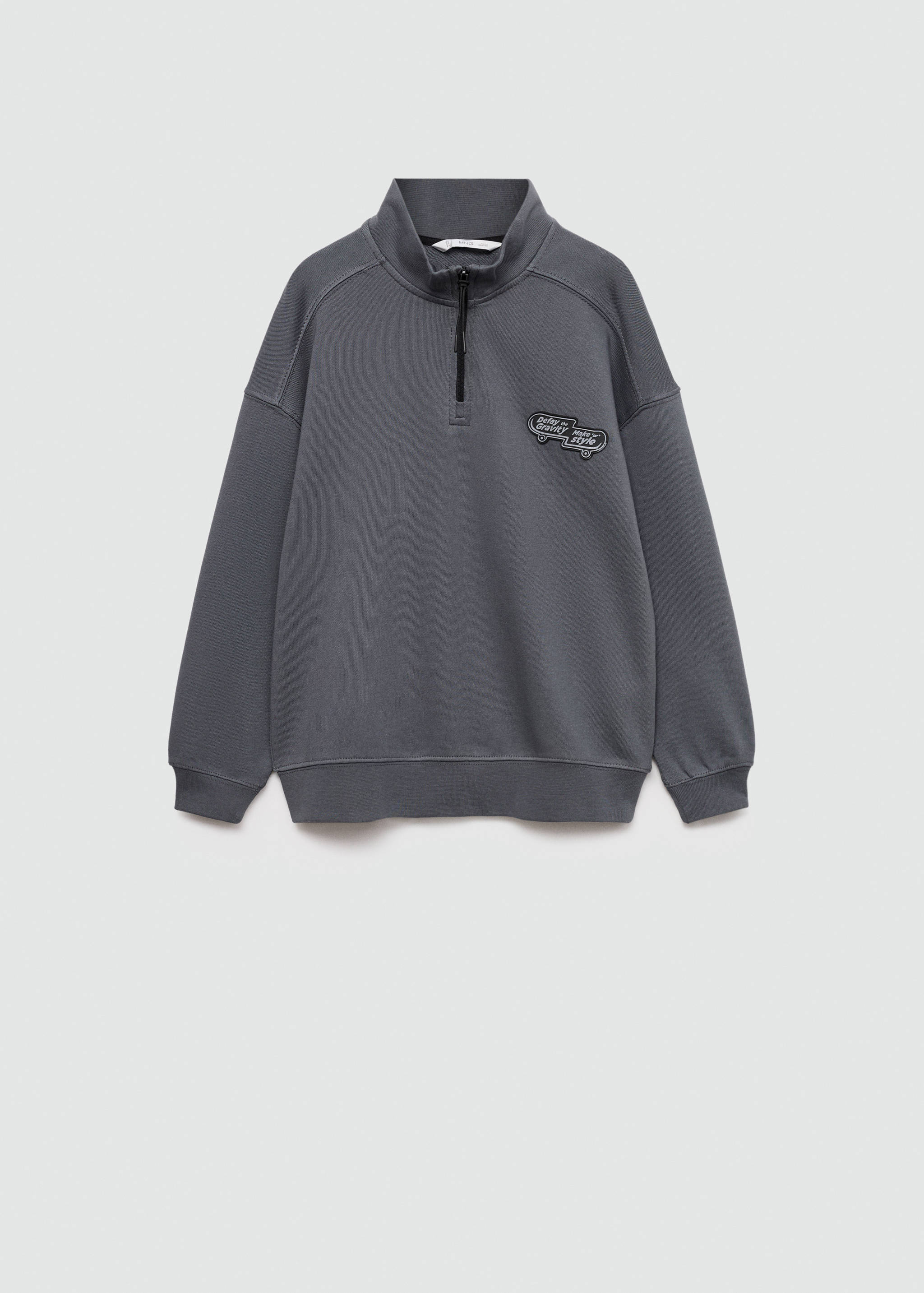 Dessuadora barreja cotó estampat - Article sense model