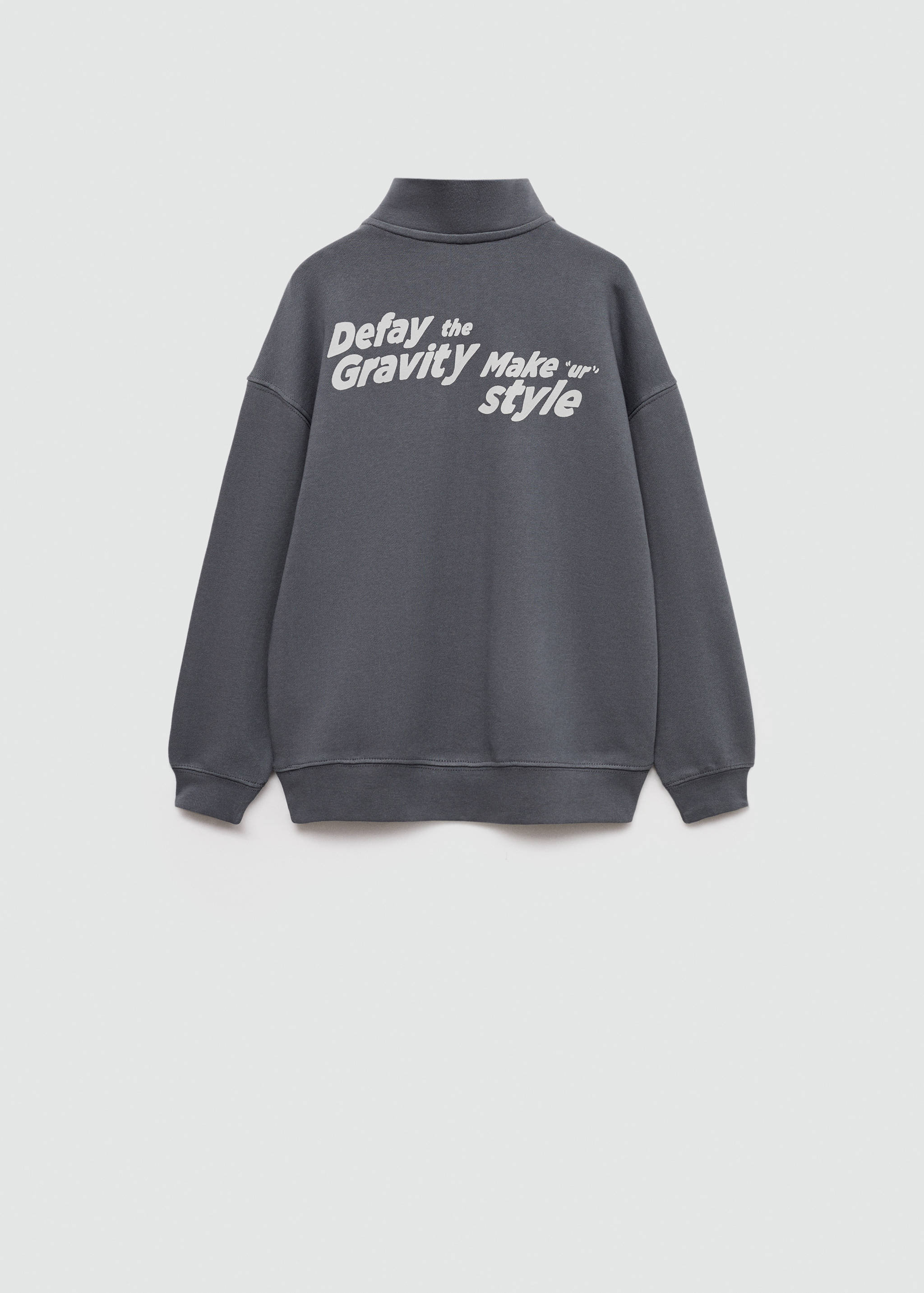 Dessuadora barreja cotó estampat - Revers de l'article