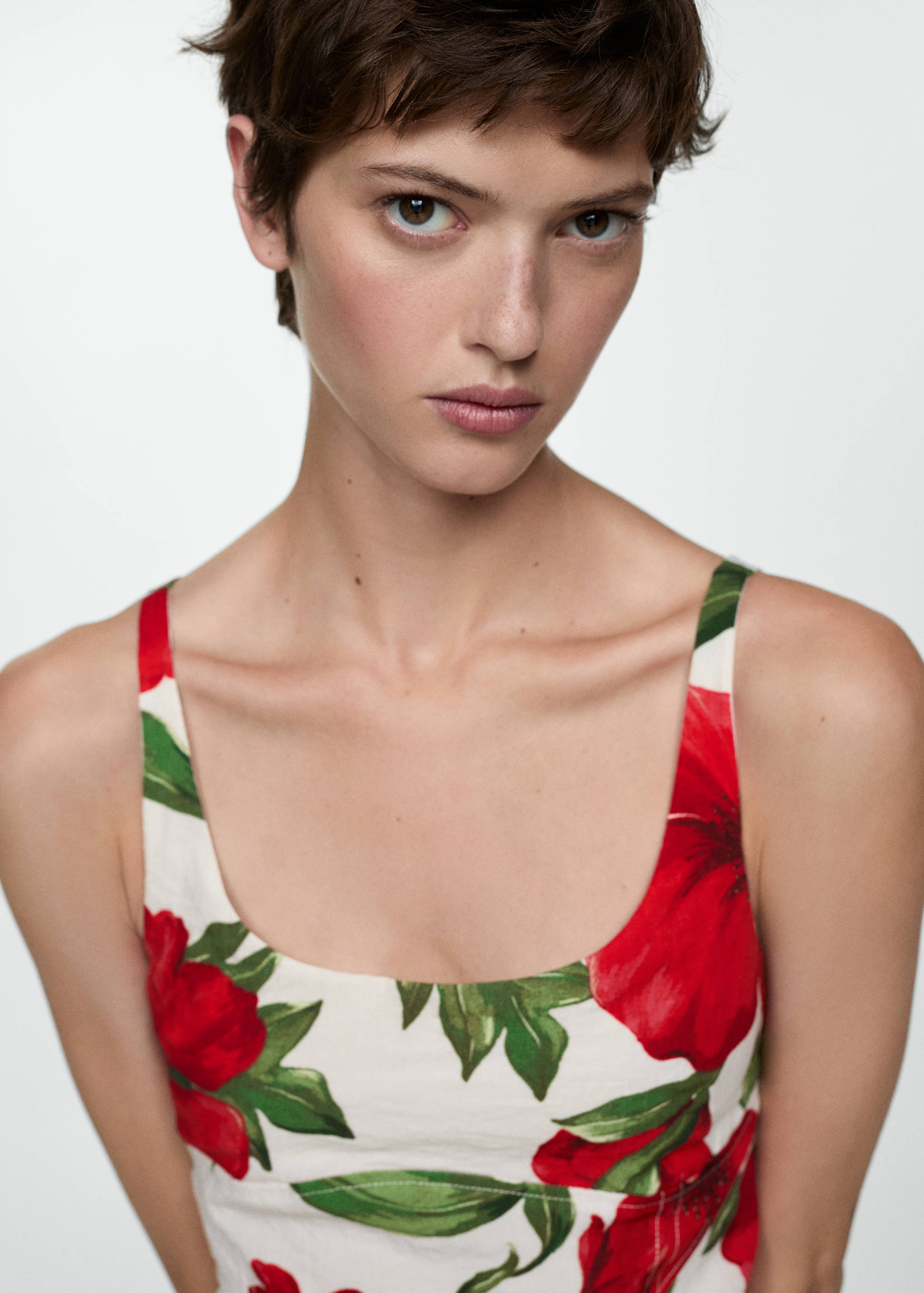 Robe longue à fleurs - Détail de l'article 1