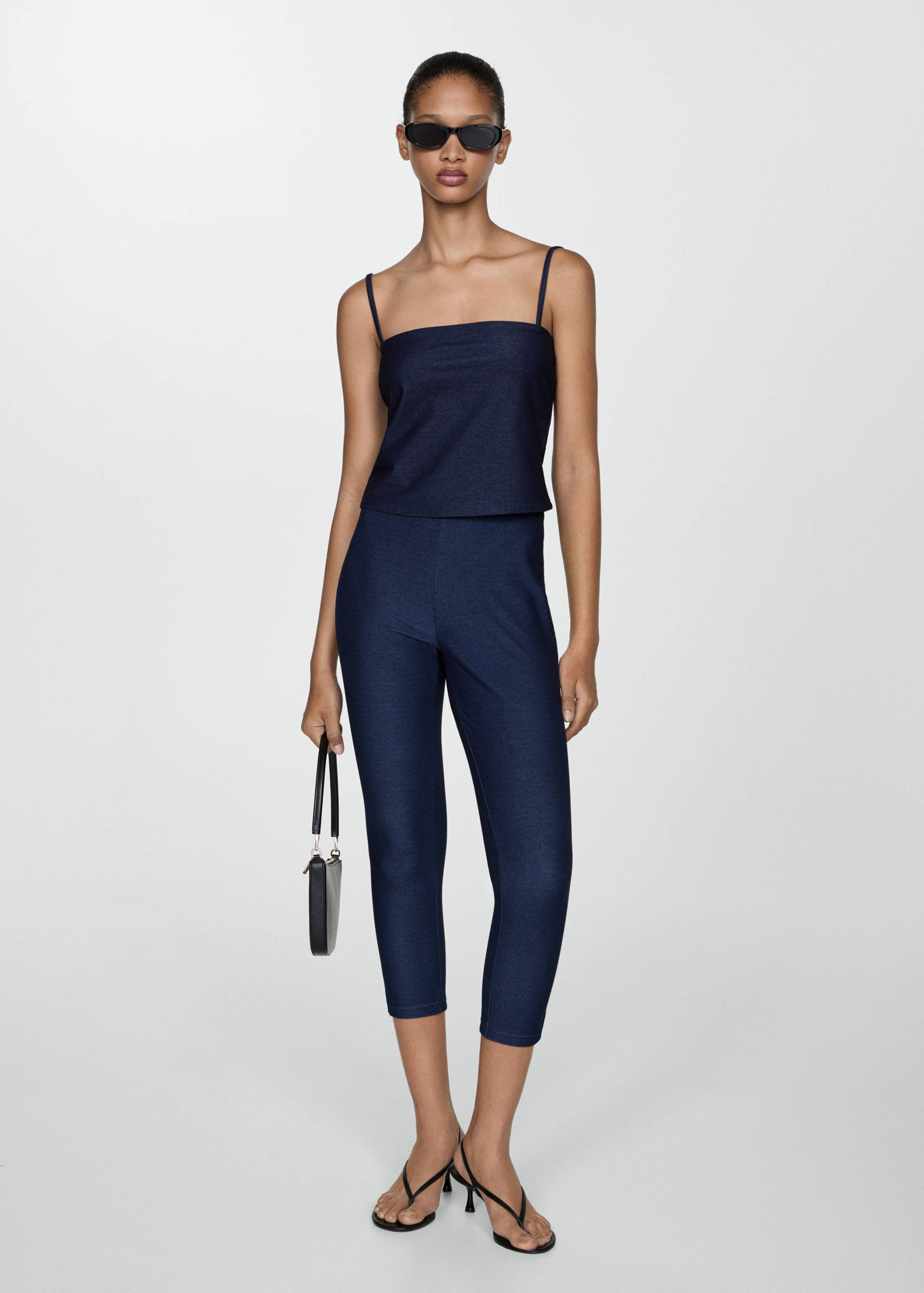 Crop top bretelles fines - Plan général