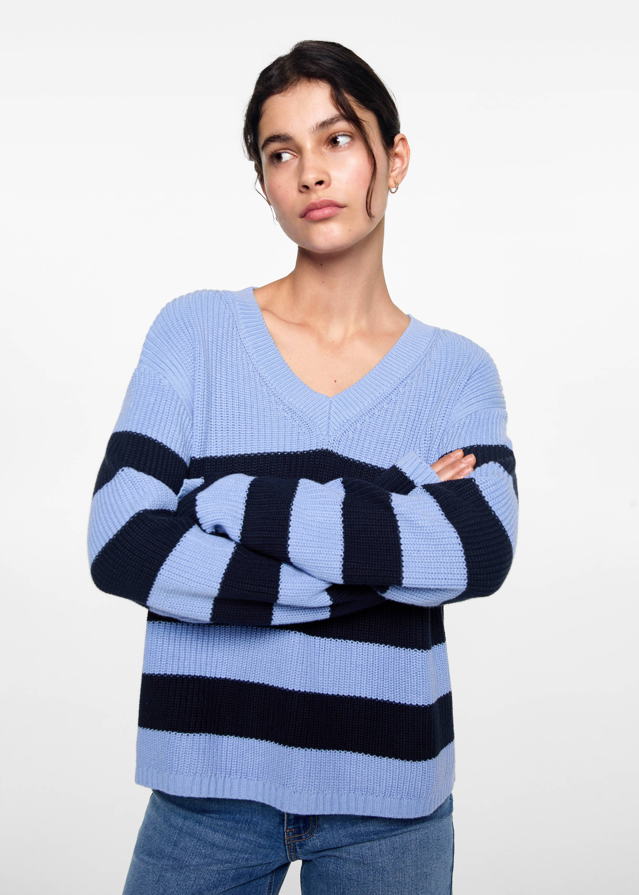 Striped sweater - Medium plane