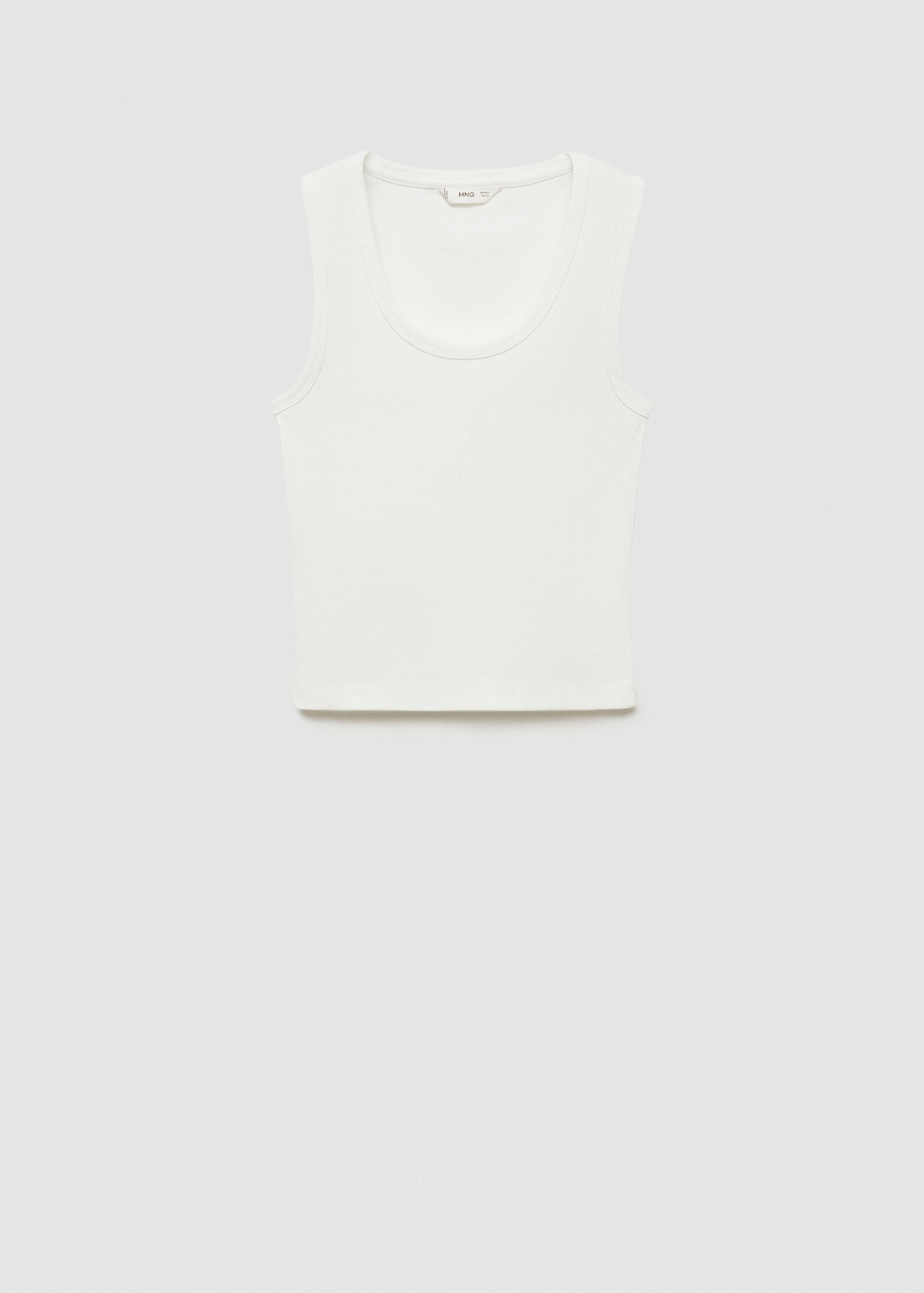 Top côtelé en coton - Article sans modèle