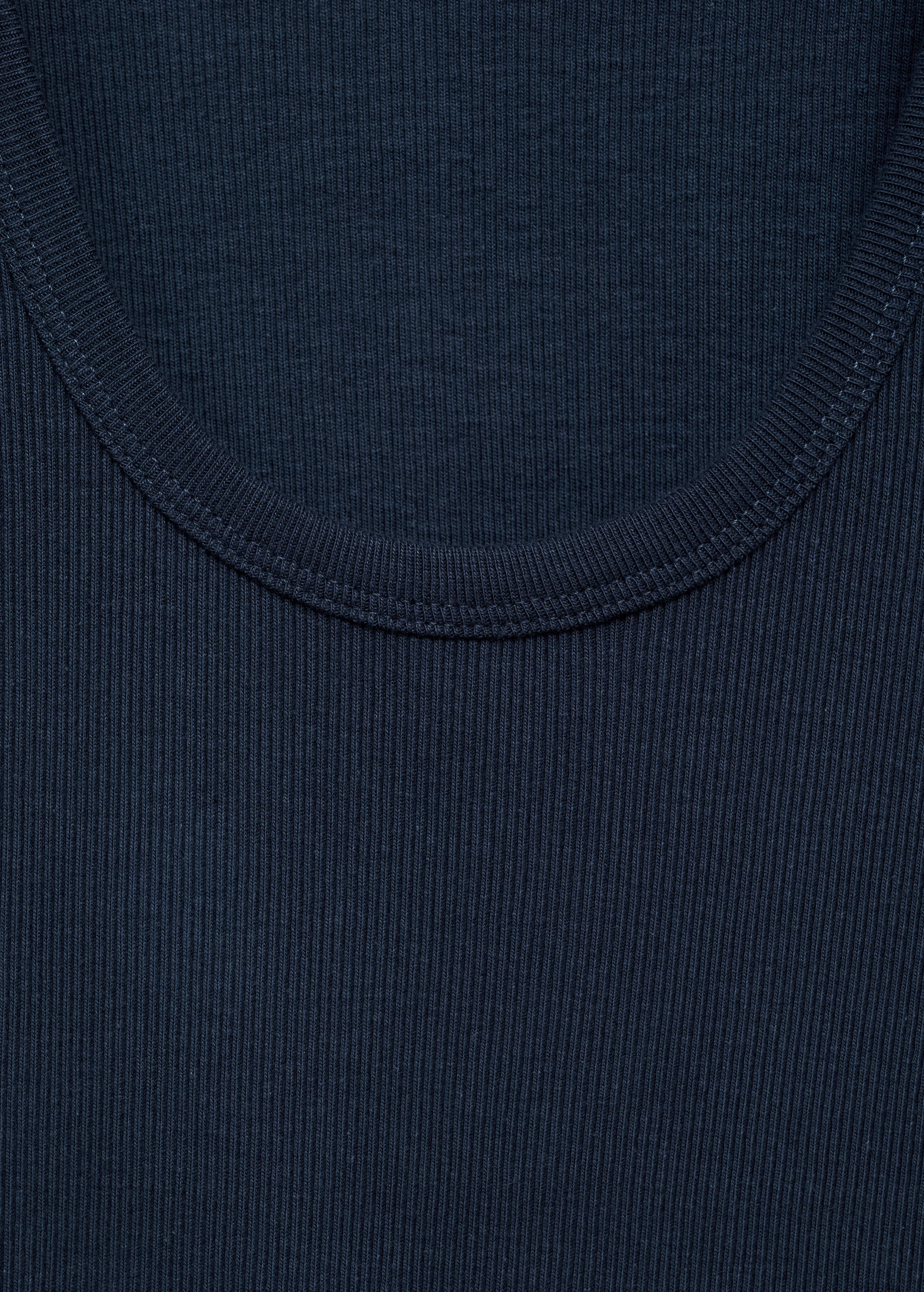 Ribbed cotton-blend top - Details of the article 8
