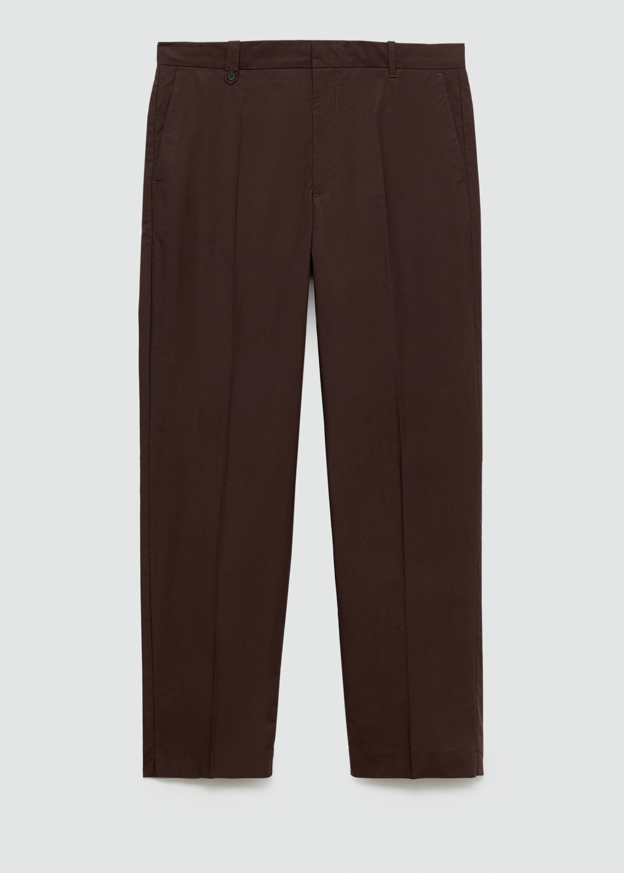 Regular-fit 100% cotton trousers - Article without model