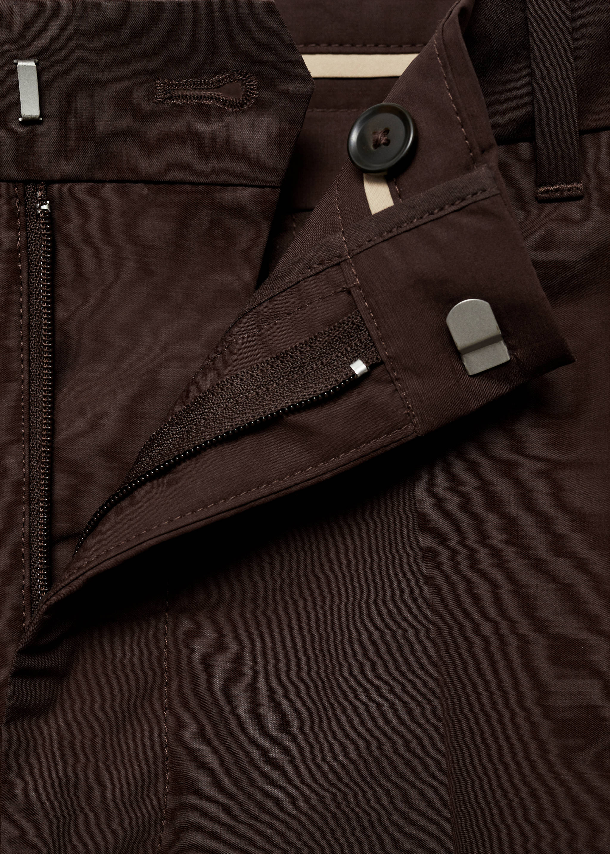 Regular-fit 100% cotton trousers - Details of the article 0