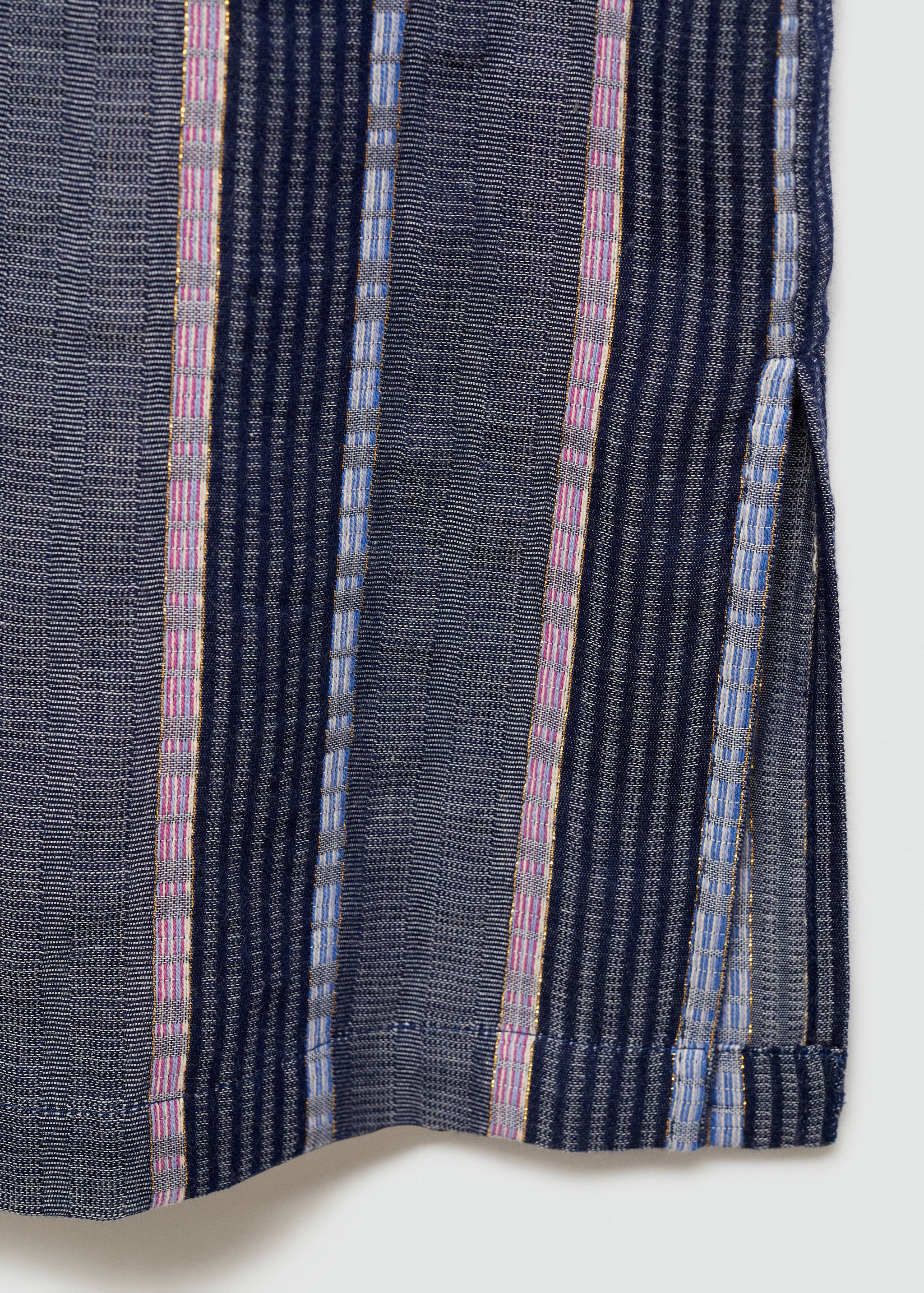 Pantalon droit à rayures - Détail de l'article 0