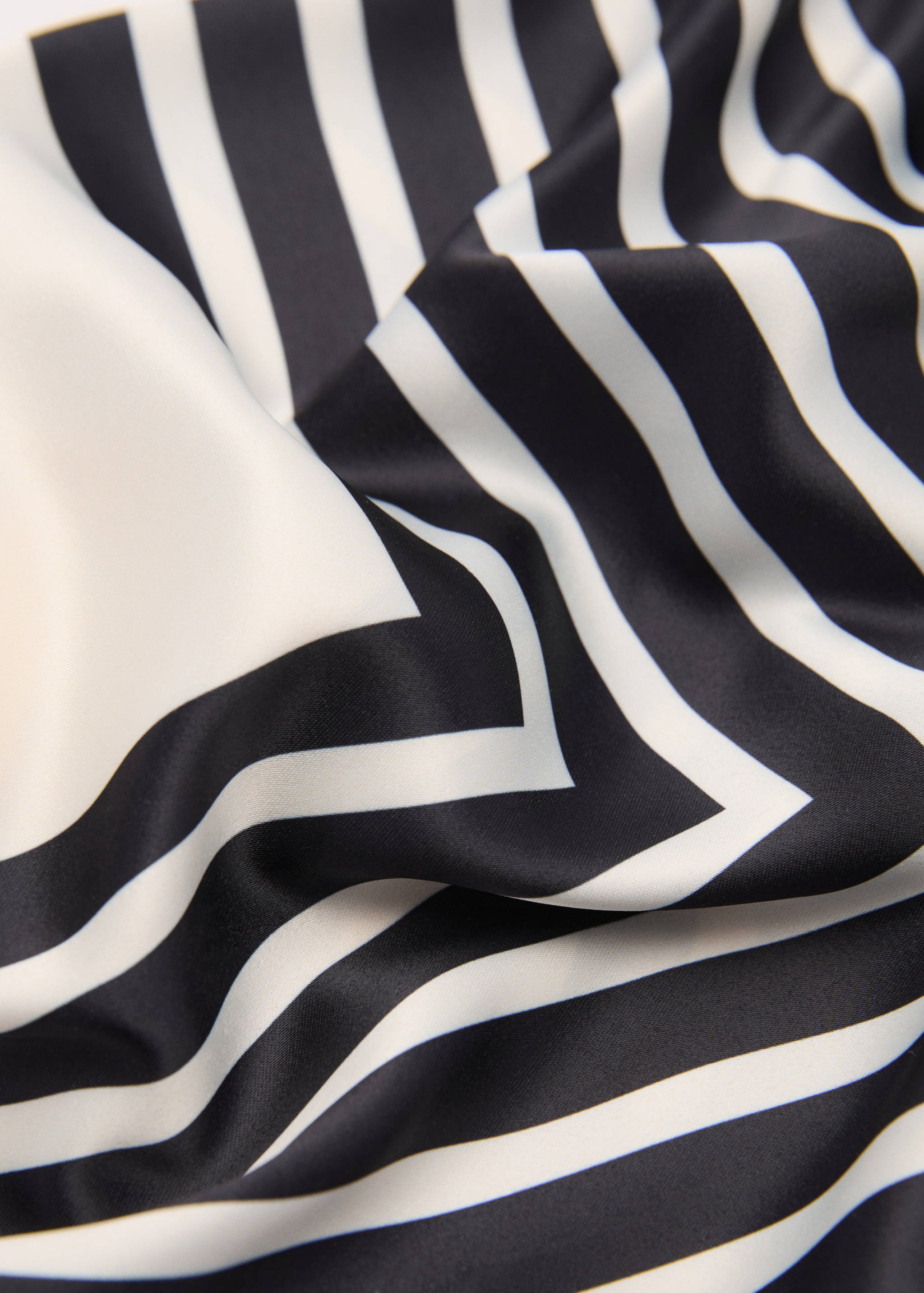 Bicolour printed scarf - Medium plane