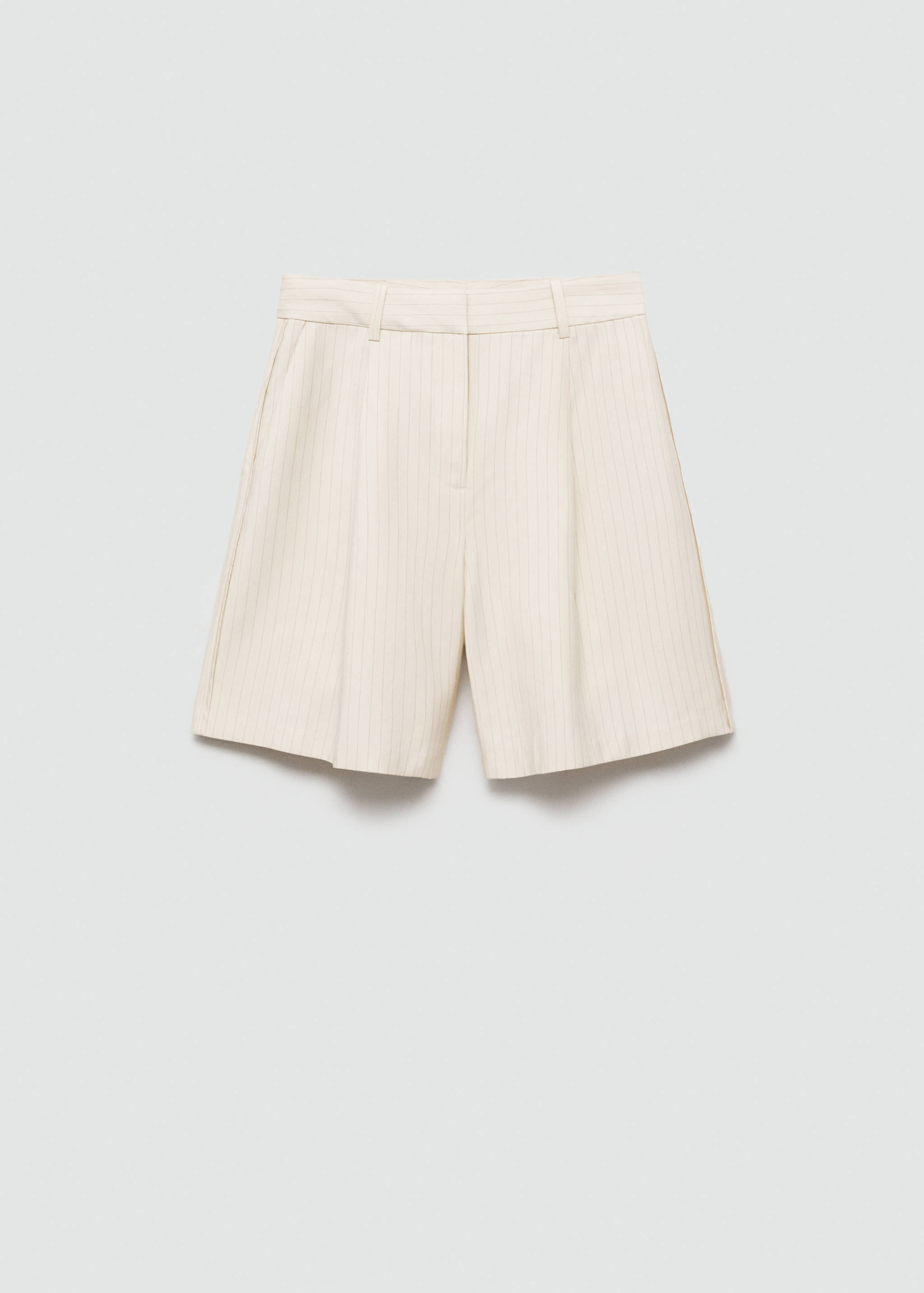 Straight-fit striped bermuda shorts - Article without model