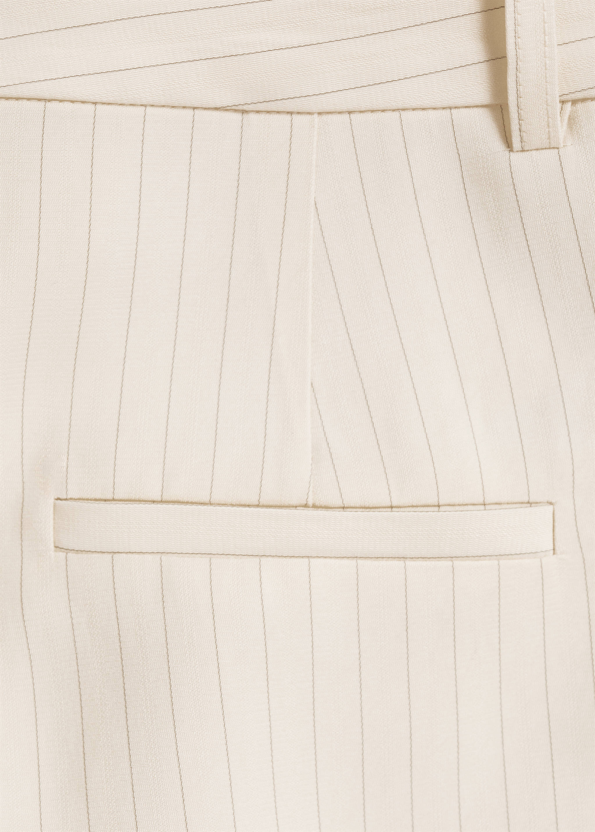 Straight-fit striped bermuda shorts - Details of the article 0