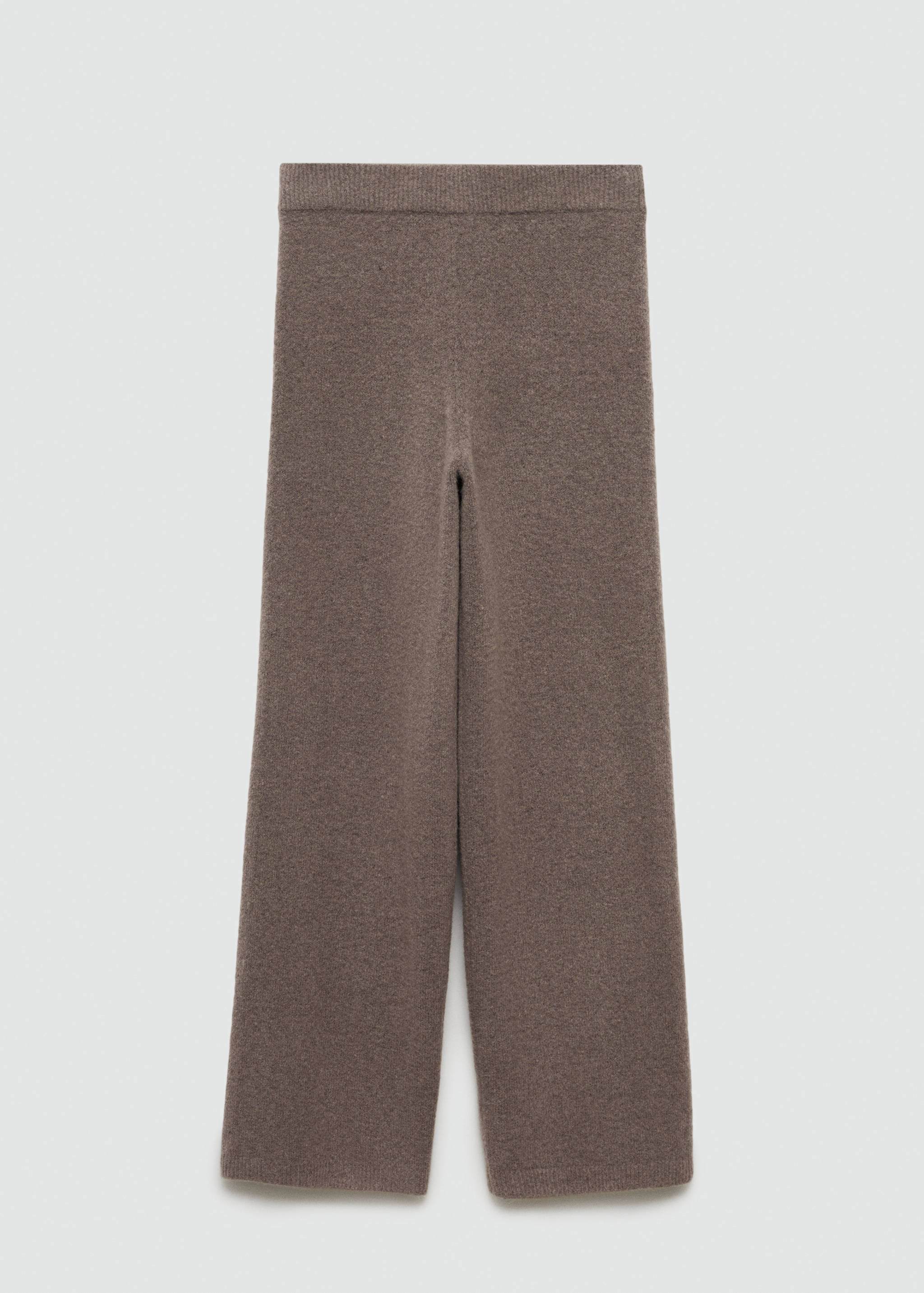 Straight knitted trousers - Article without model