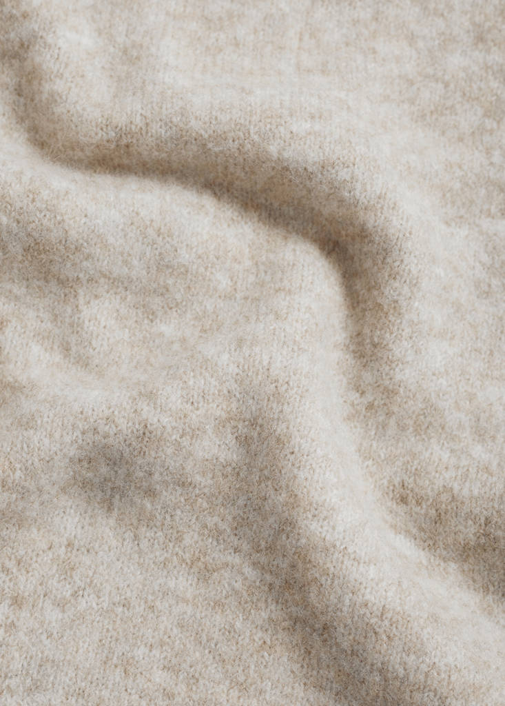 Straight knitted trousers — Light/Pastel Brown
