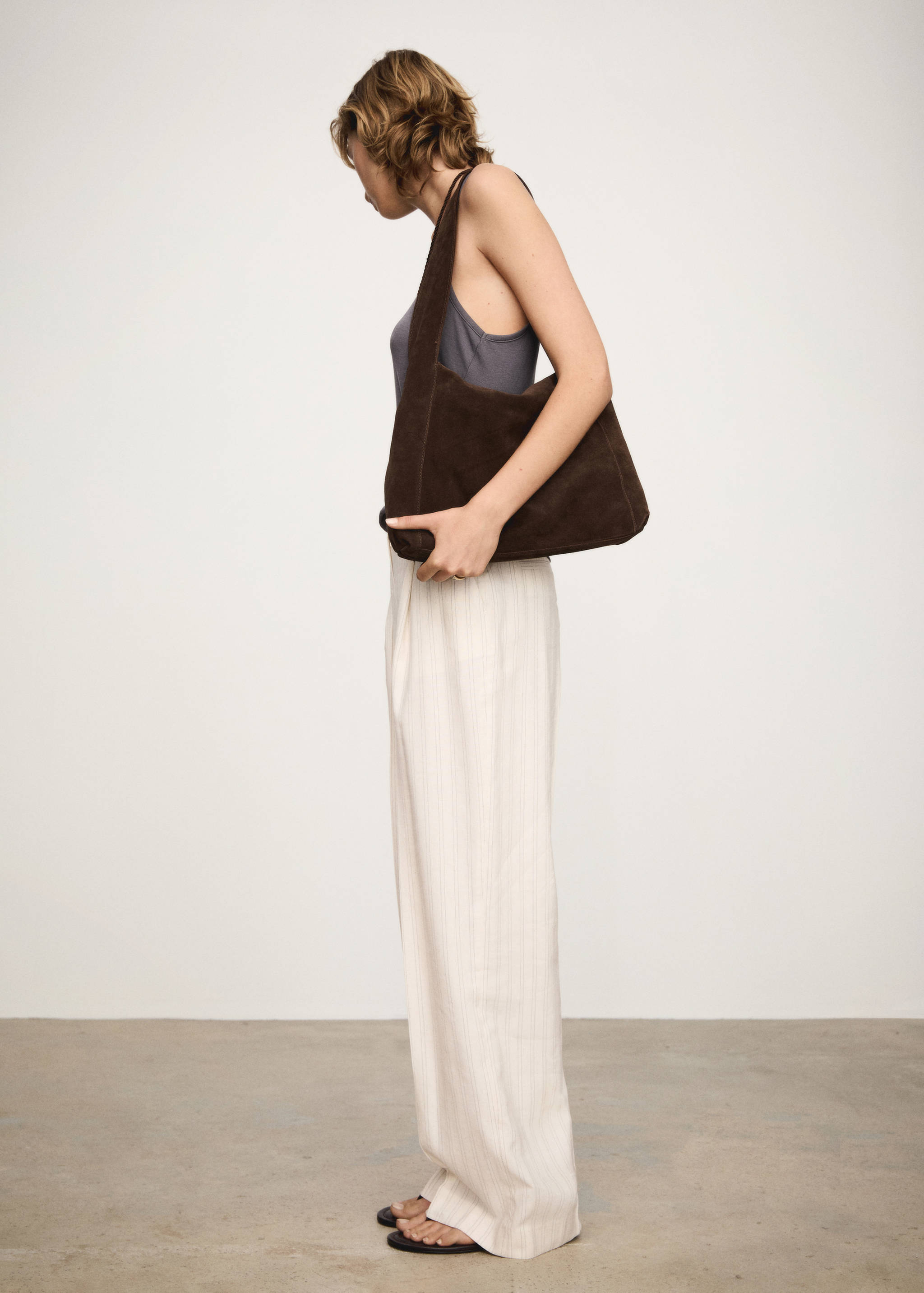 Pantalón recto rayas - Detalle del artículo 6