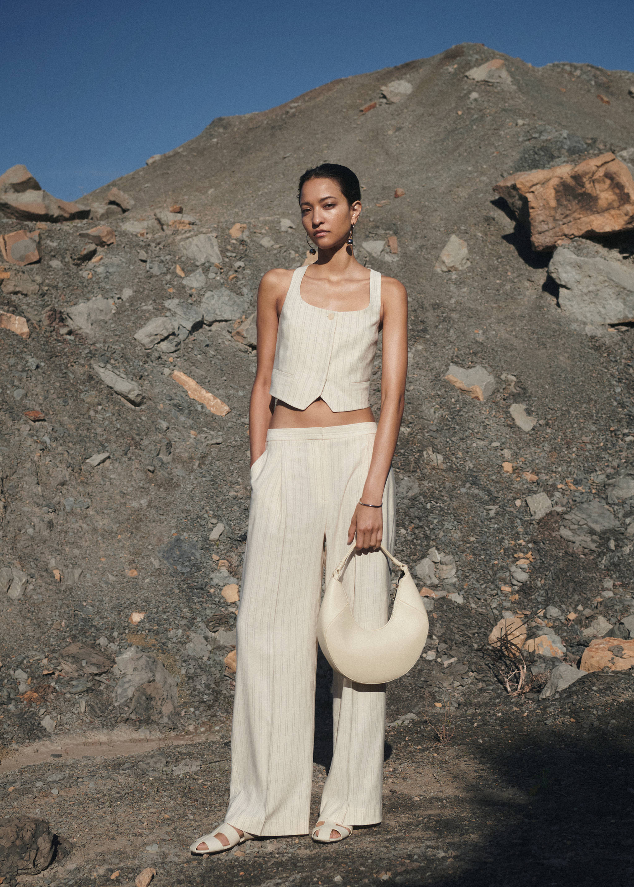 Pantalón recto rayas - Detalle del artículo 7