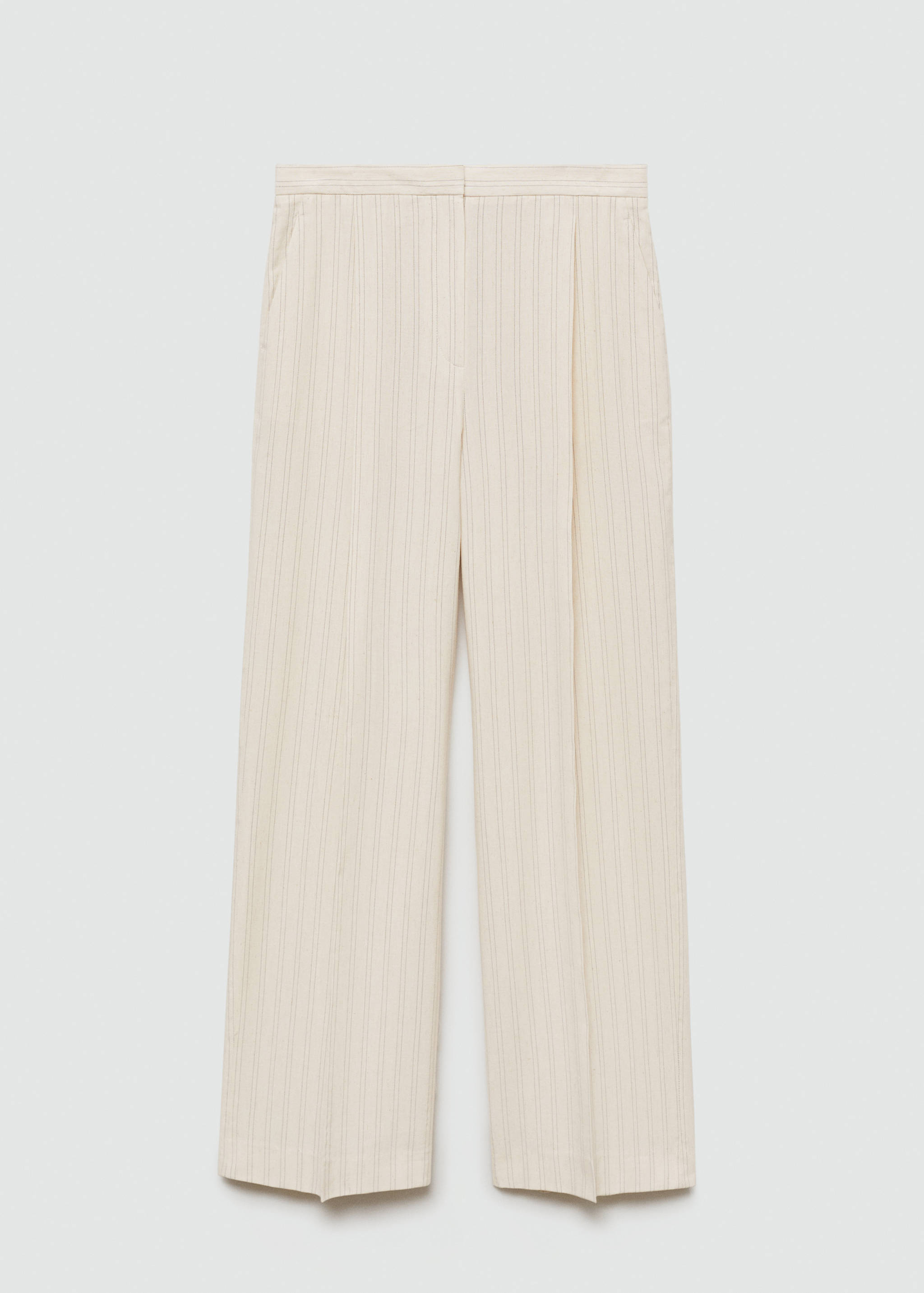 Straight striped trousers - Article without model