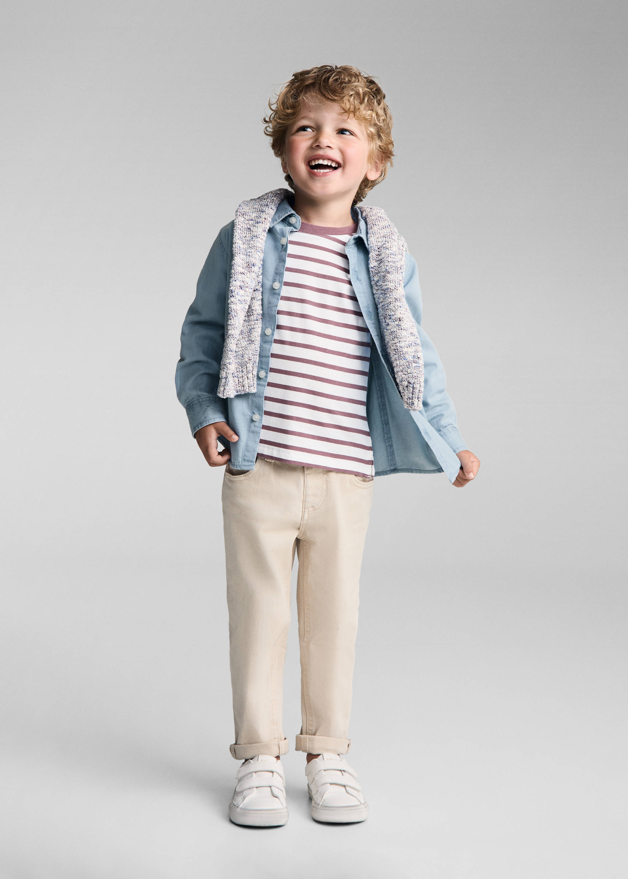 Regular-fit denim shirt - General plane