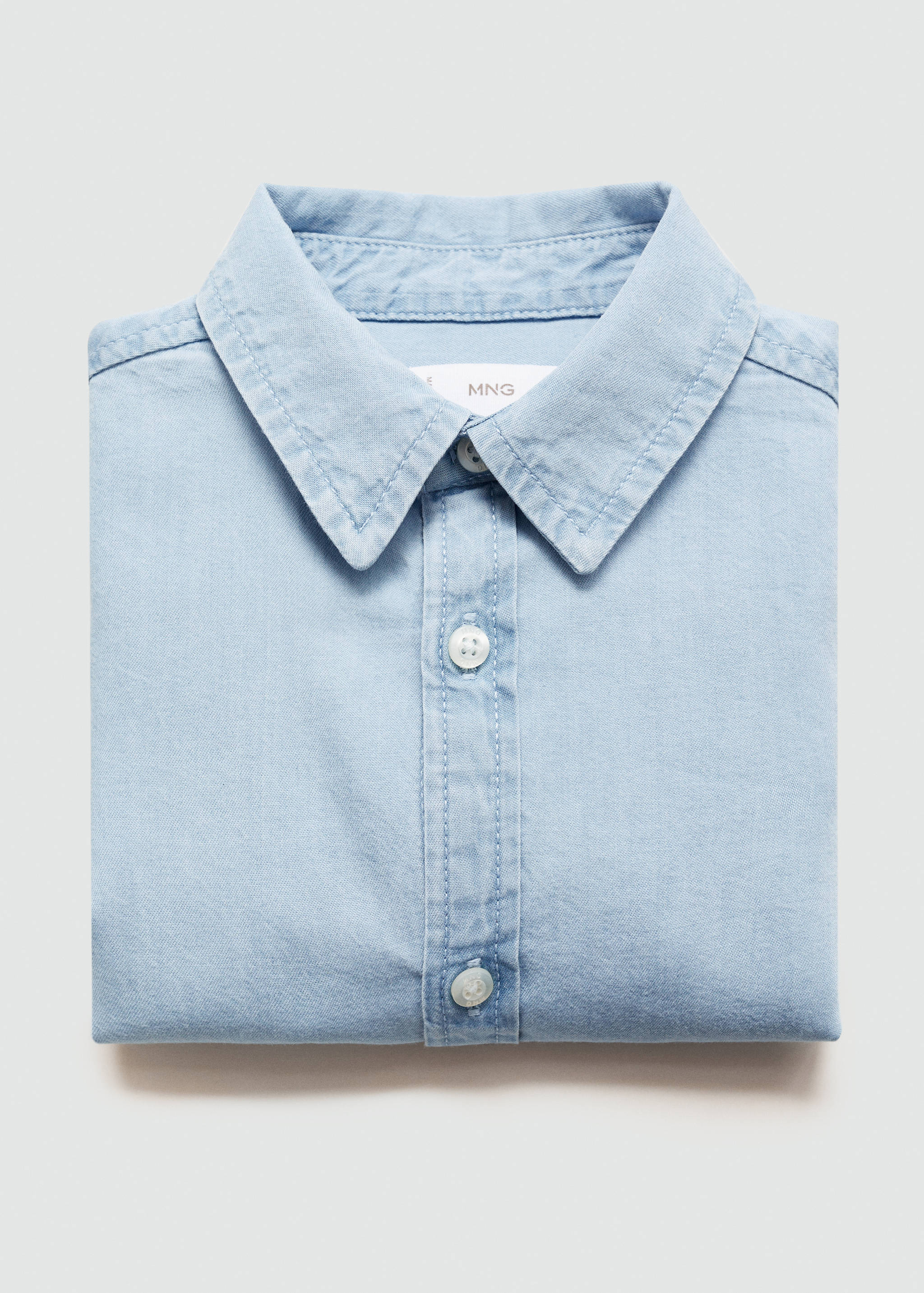 Regular-fit denim shirt - Details of the article 0