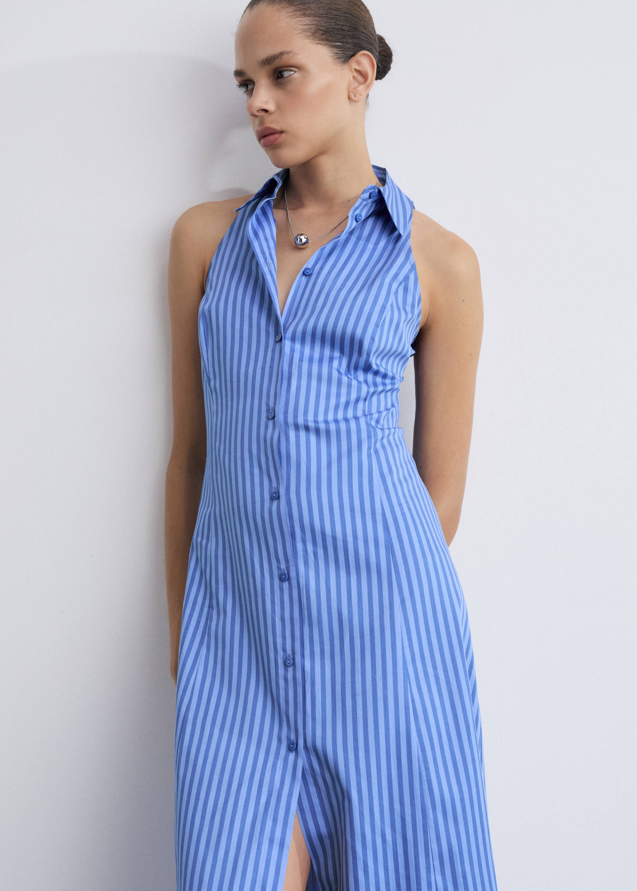 Striped shirt dress - Medium plane