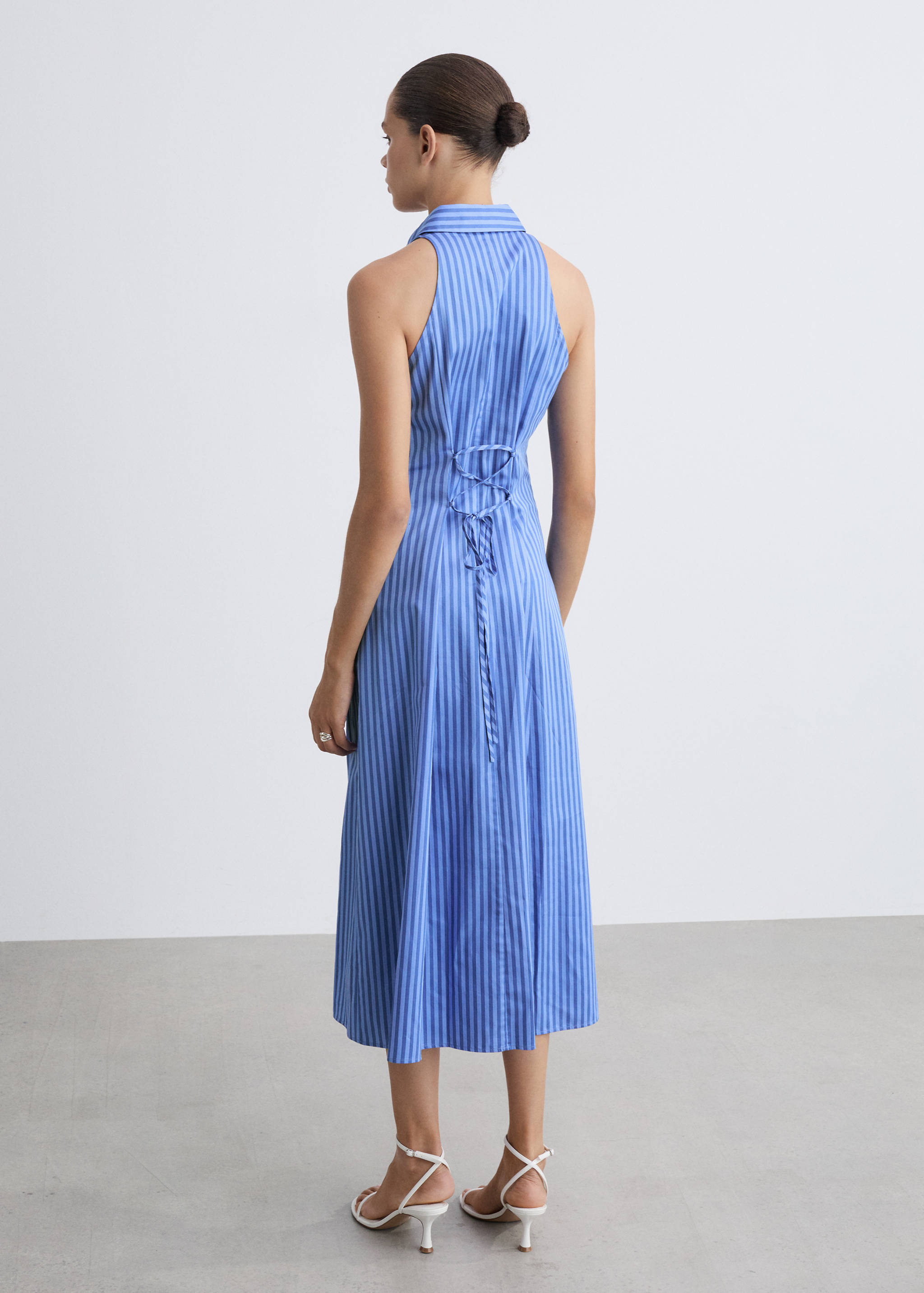 Striped shirt dress - Reverse of the article