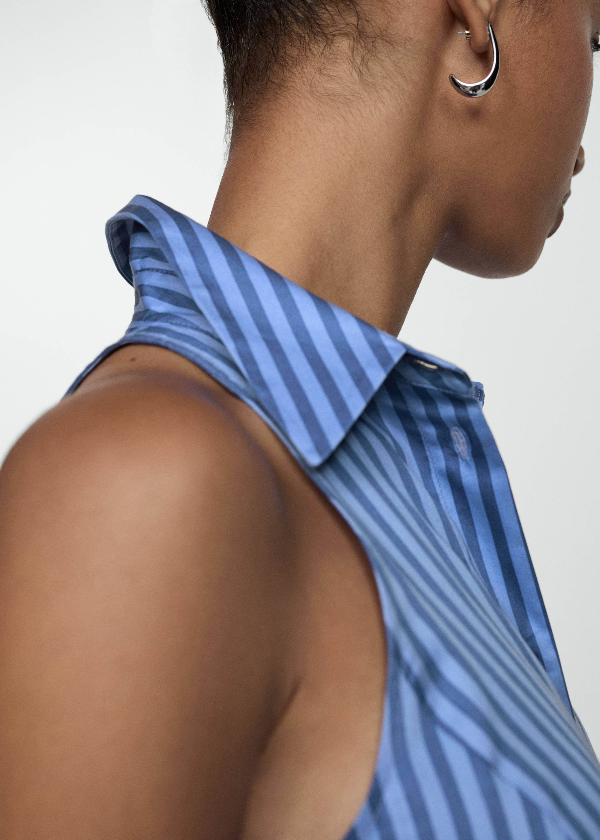 Striped shirt dress - Details of the article 2