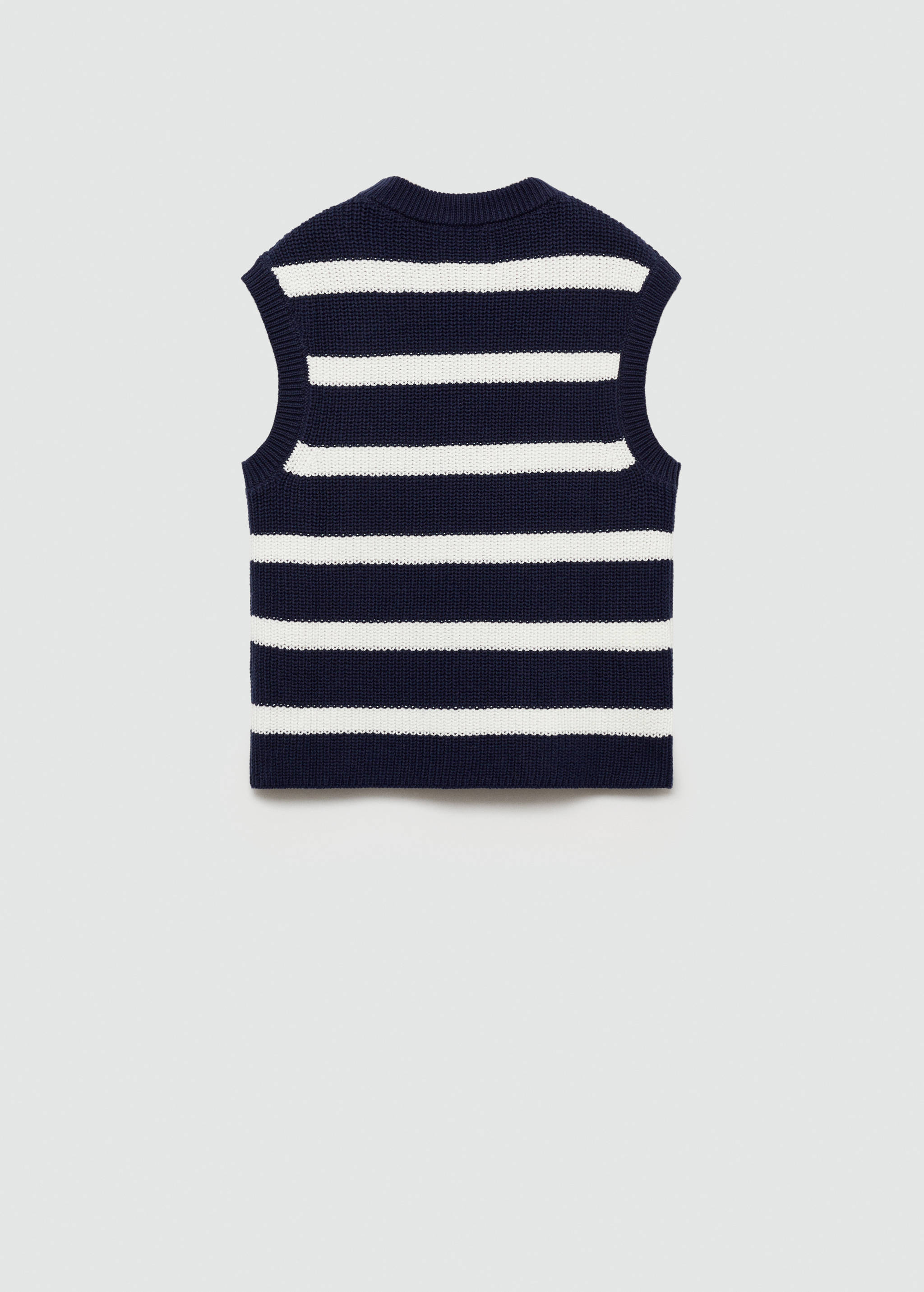 Gilet maille rayures - Verso de l’article