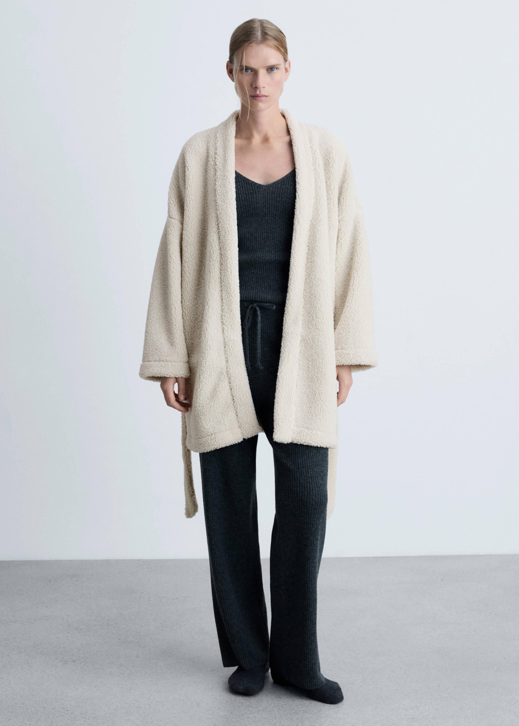 Robe de chambre polaire moutonnée - Plan général