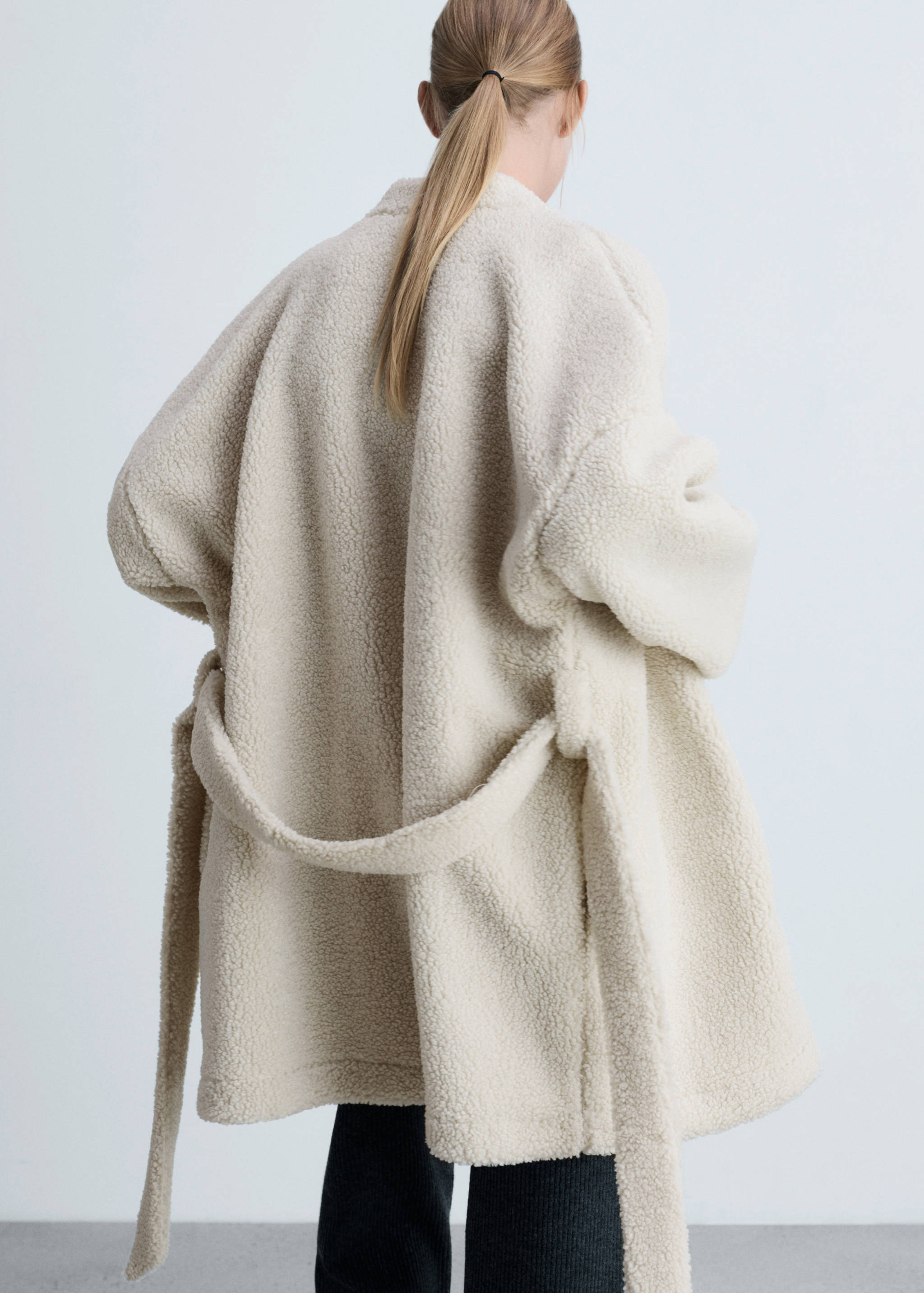 Robe de chambre polaire moutonnée - Verso de l’article