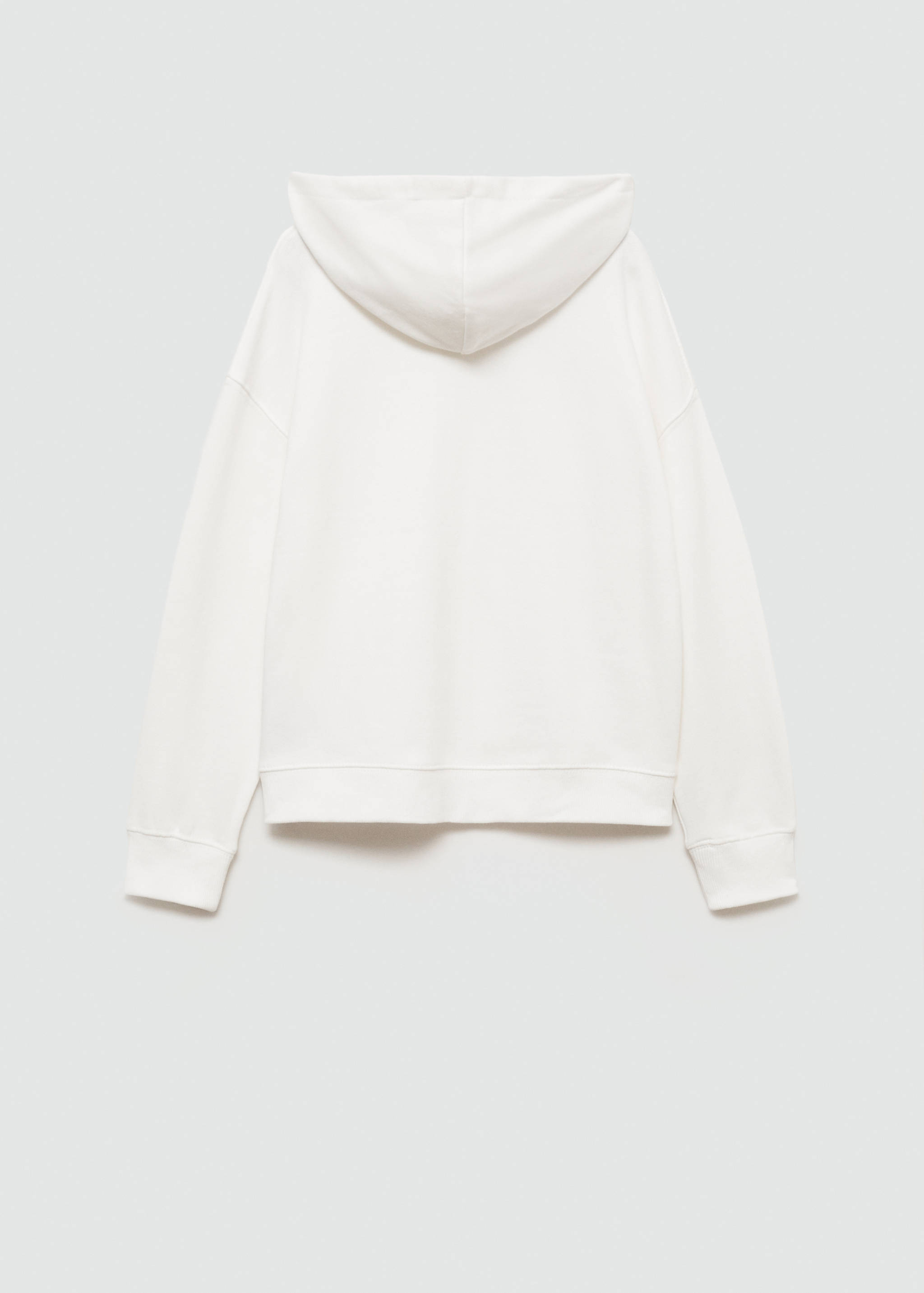 Zipped hoodie - Reverse of the article