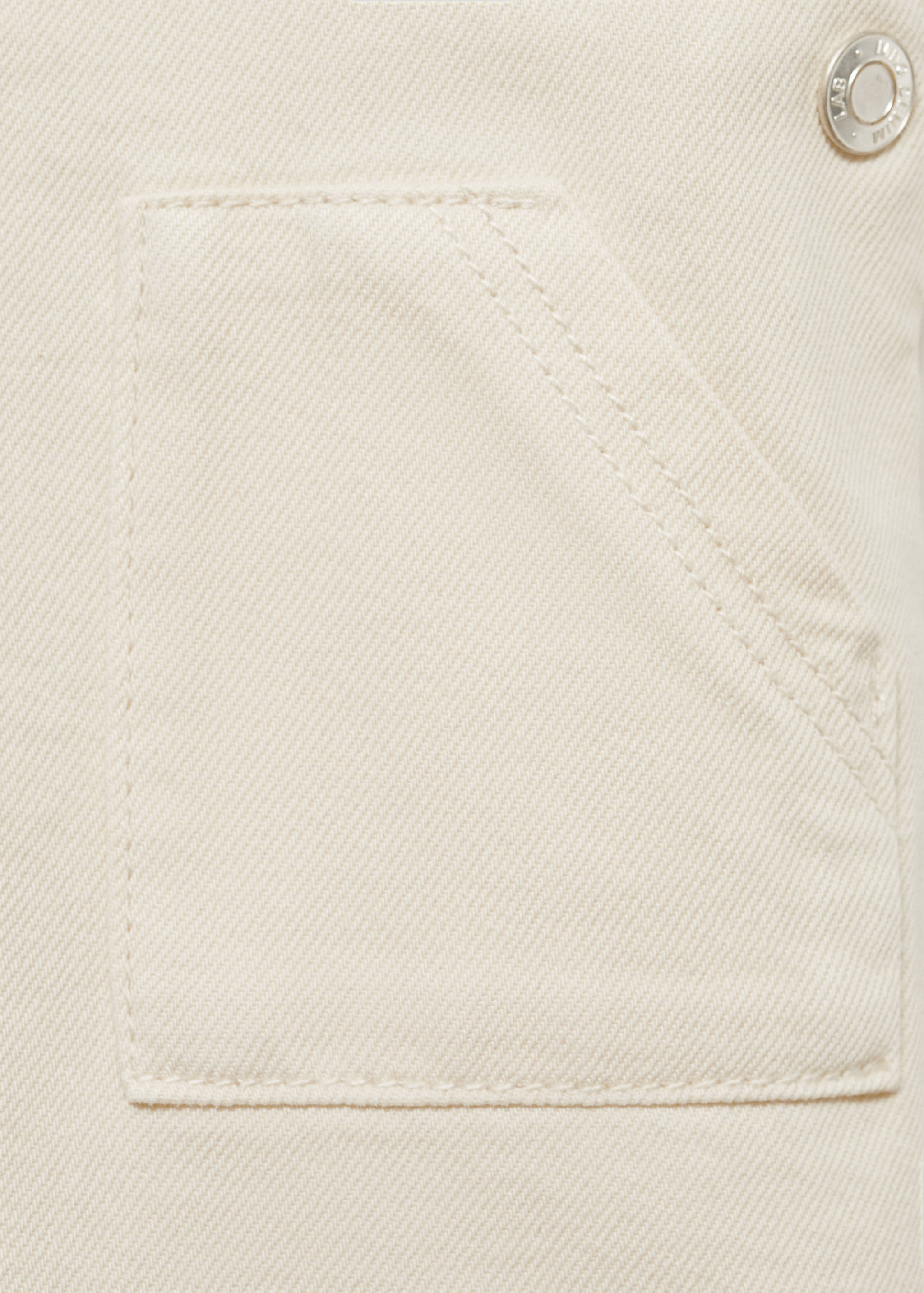 Short denim pinafore - Details of the article 0
