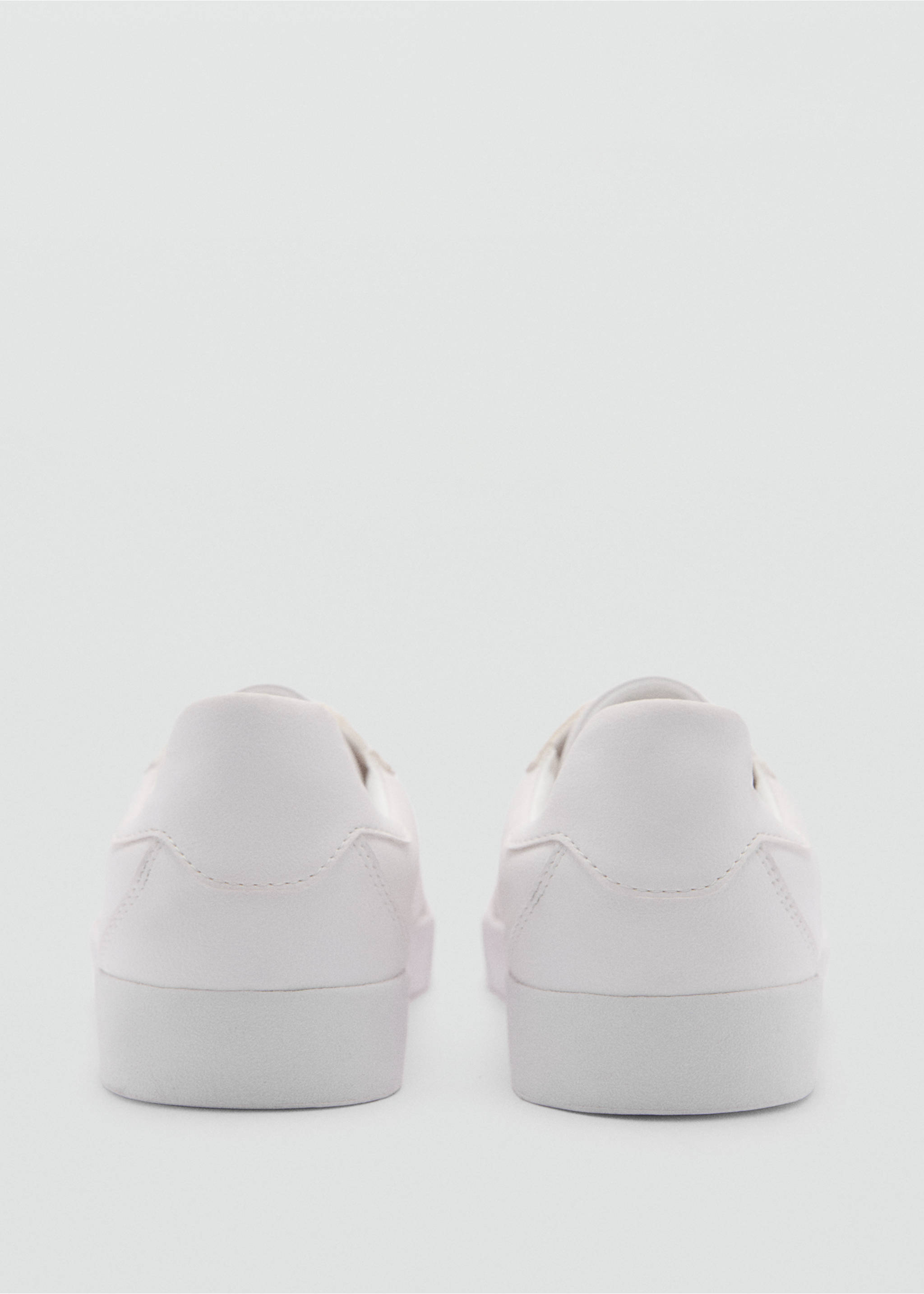 Leather panel sneakers - Details of the article 3, White. Ref: 77063666-00.