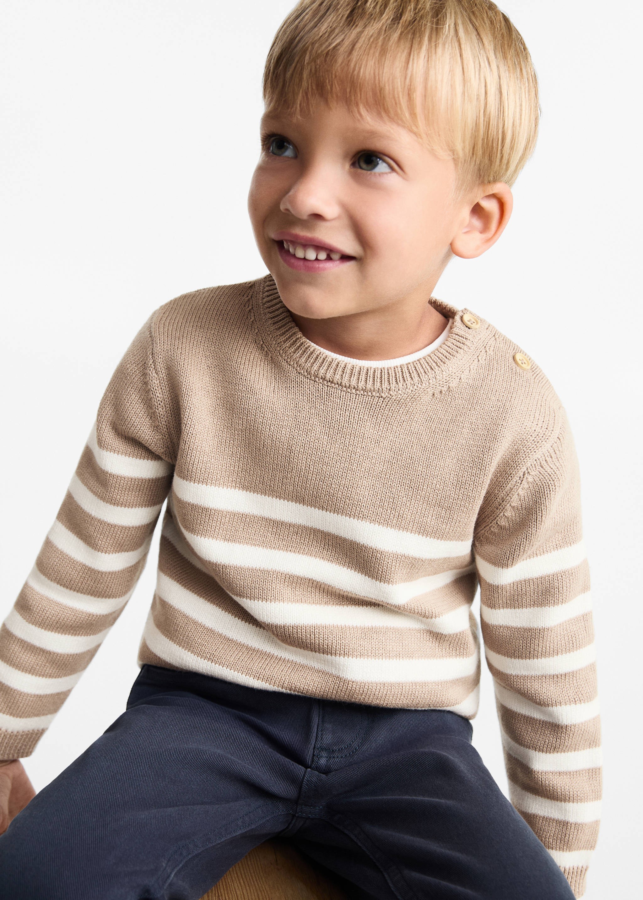 Buttons detail knit sweater - Medium plane