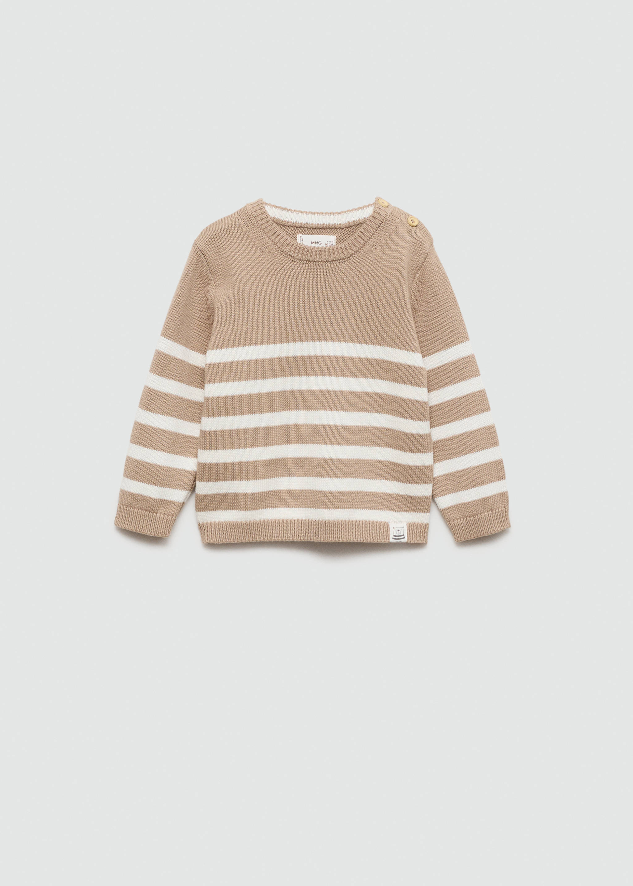 Buttons detail knit sweater - Article without model