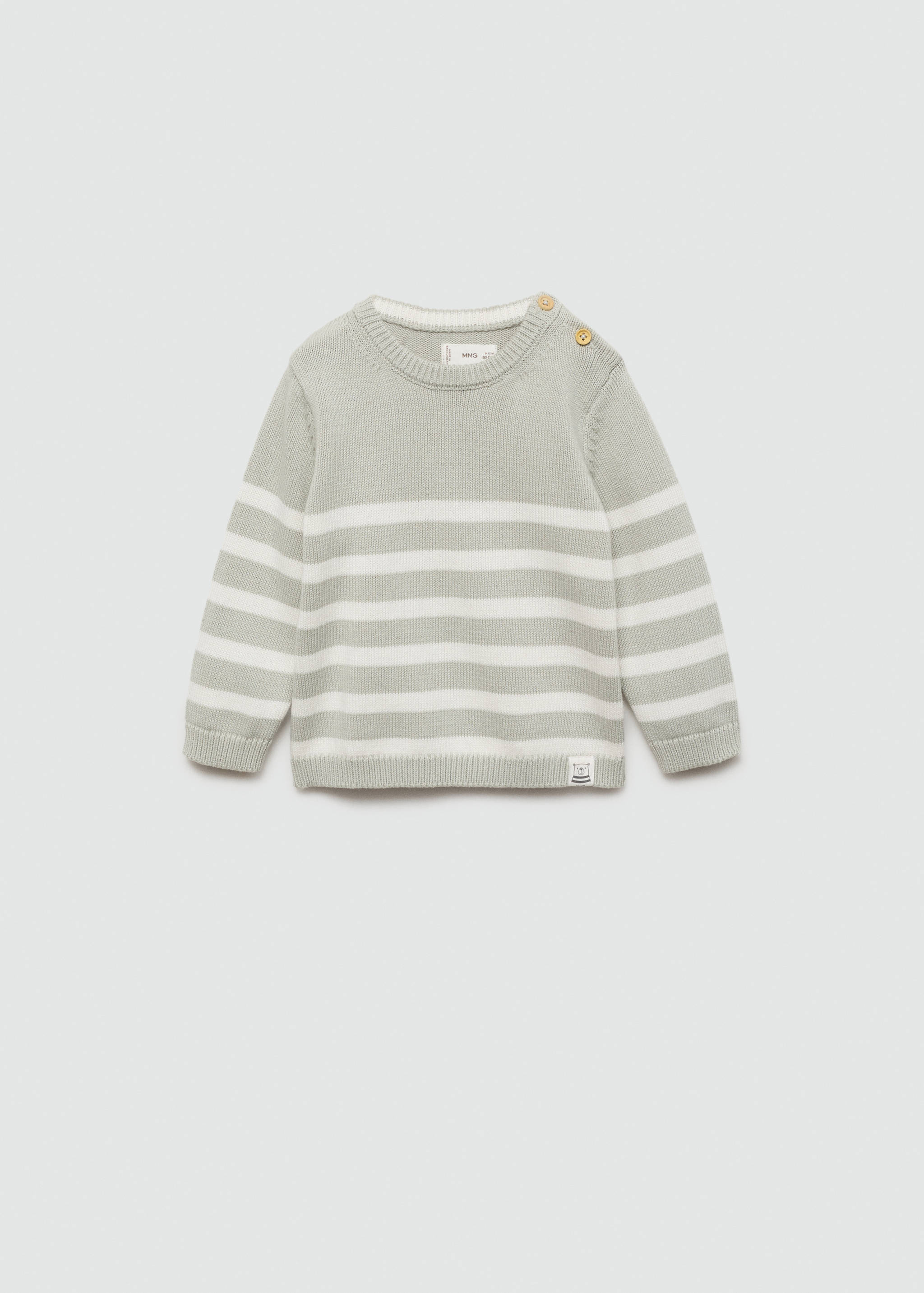 Buttons detail knit sweater - Article without model